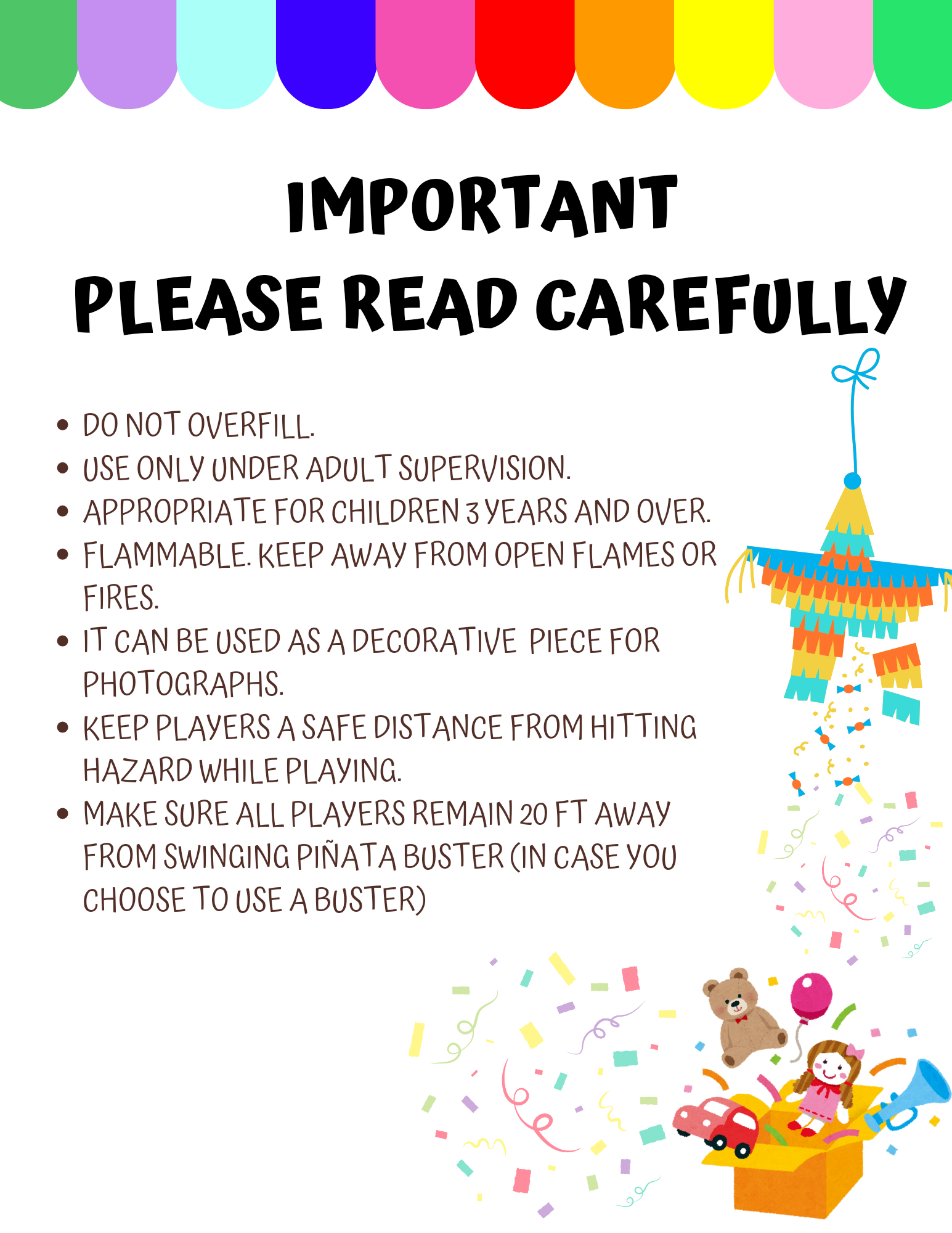 Capybara Fairy Piñata - Blue 