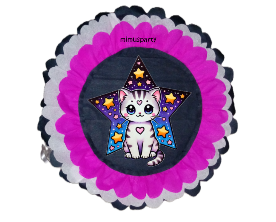 Adorable Cat round piñata