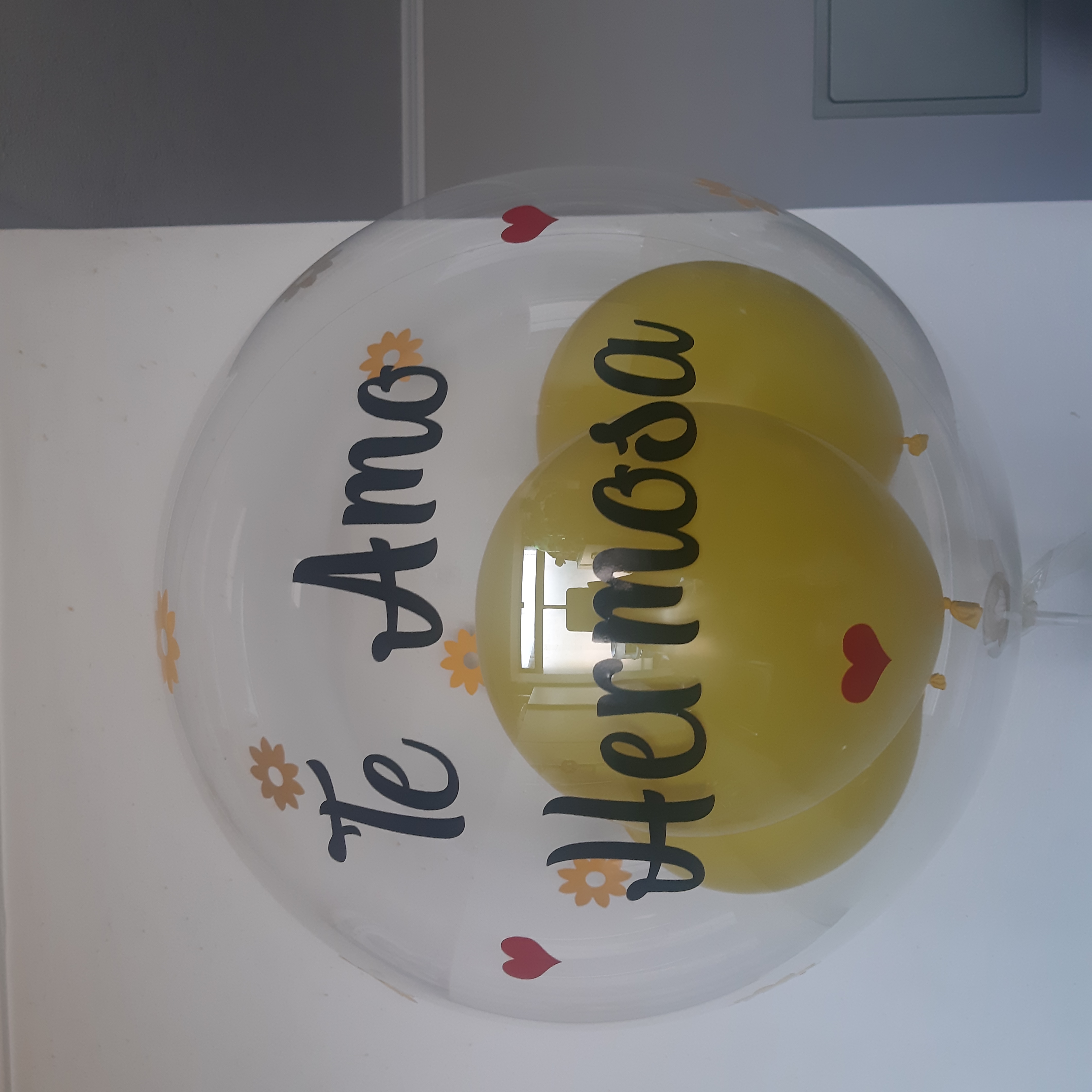 Valentine's Day gift balloons. Love Balloon with Gift Box