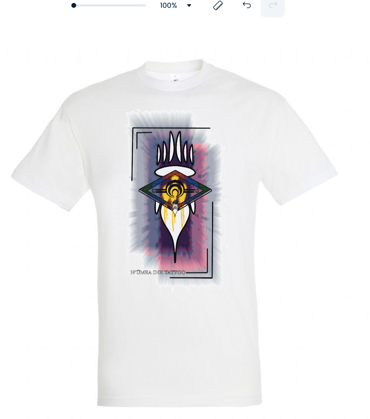 T-shirt blanc HOMME LOGO N'umea ink Tattoo