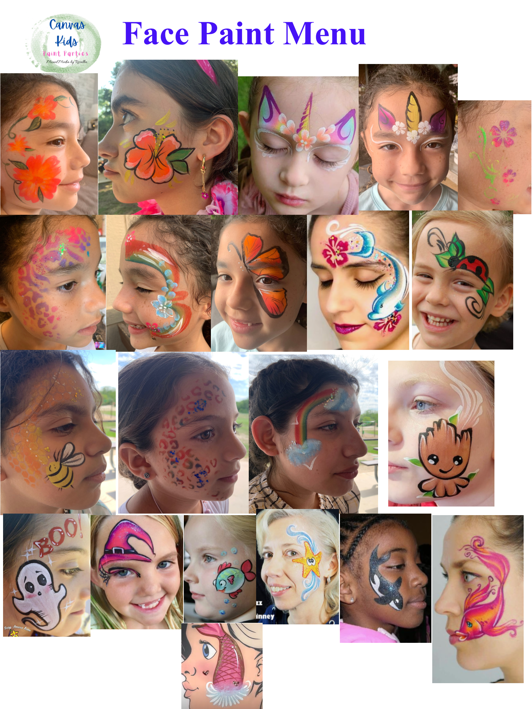 Face Painting $200/ 2hrs