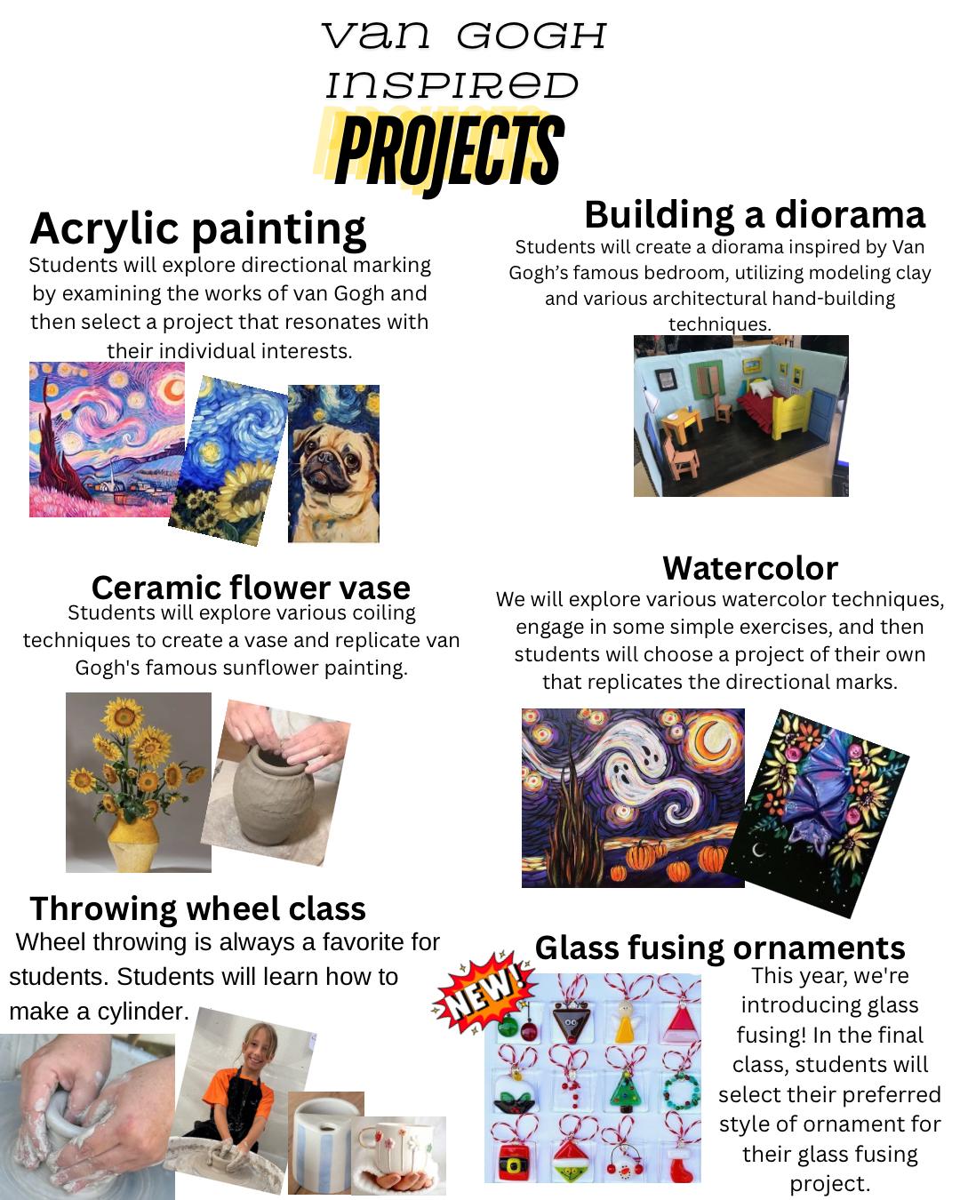 Mixed Media Art Classes: Mon. 5:15-6:15pm