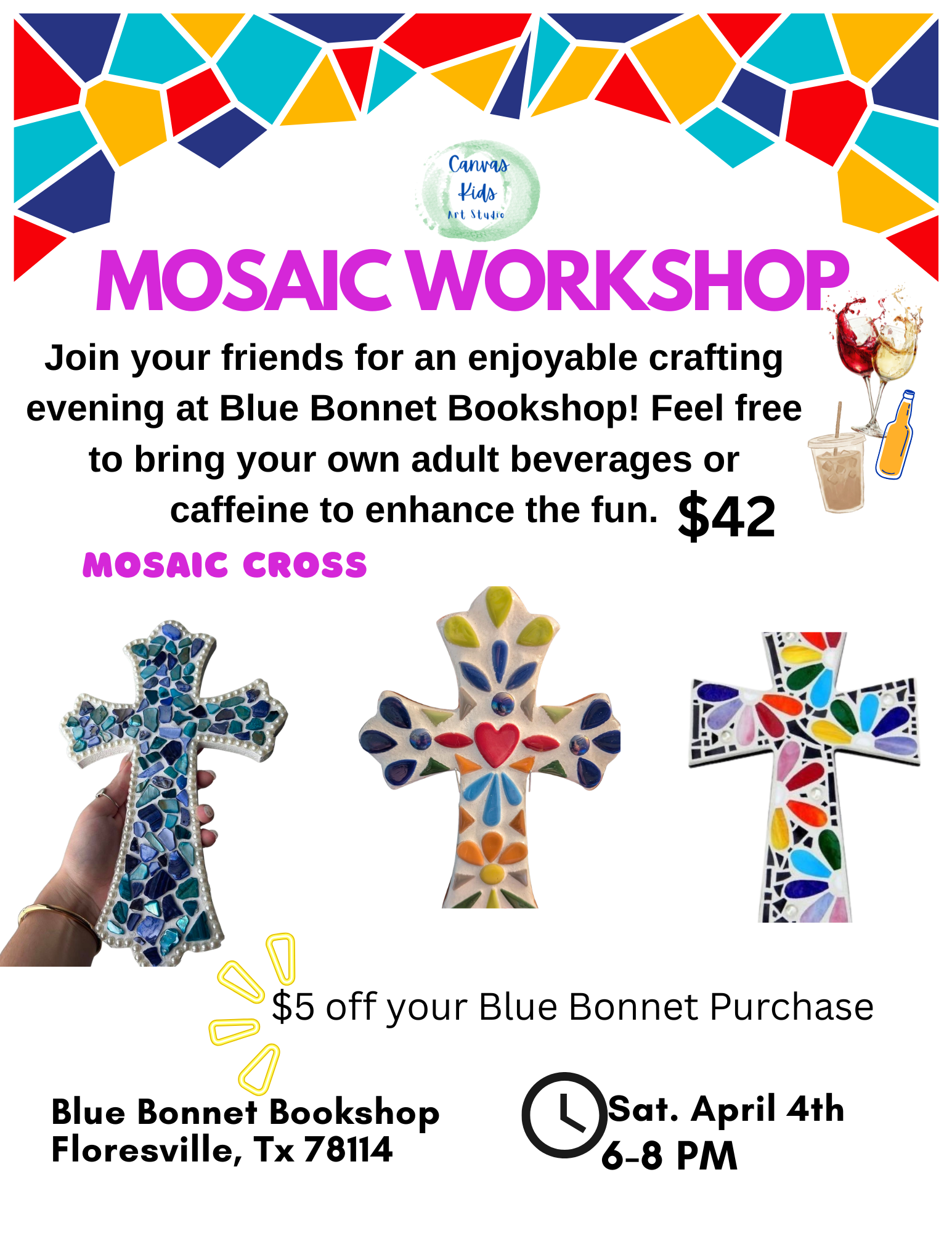 Mosaic Workshop- Cross