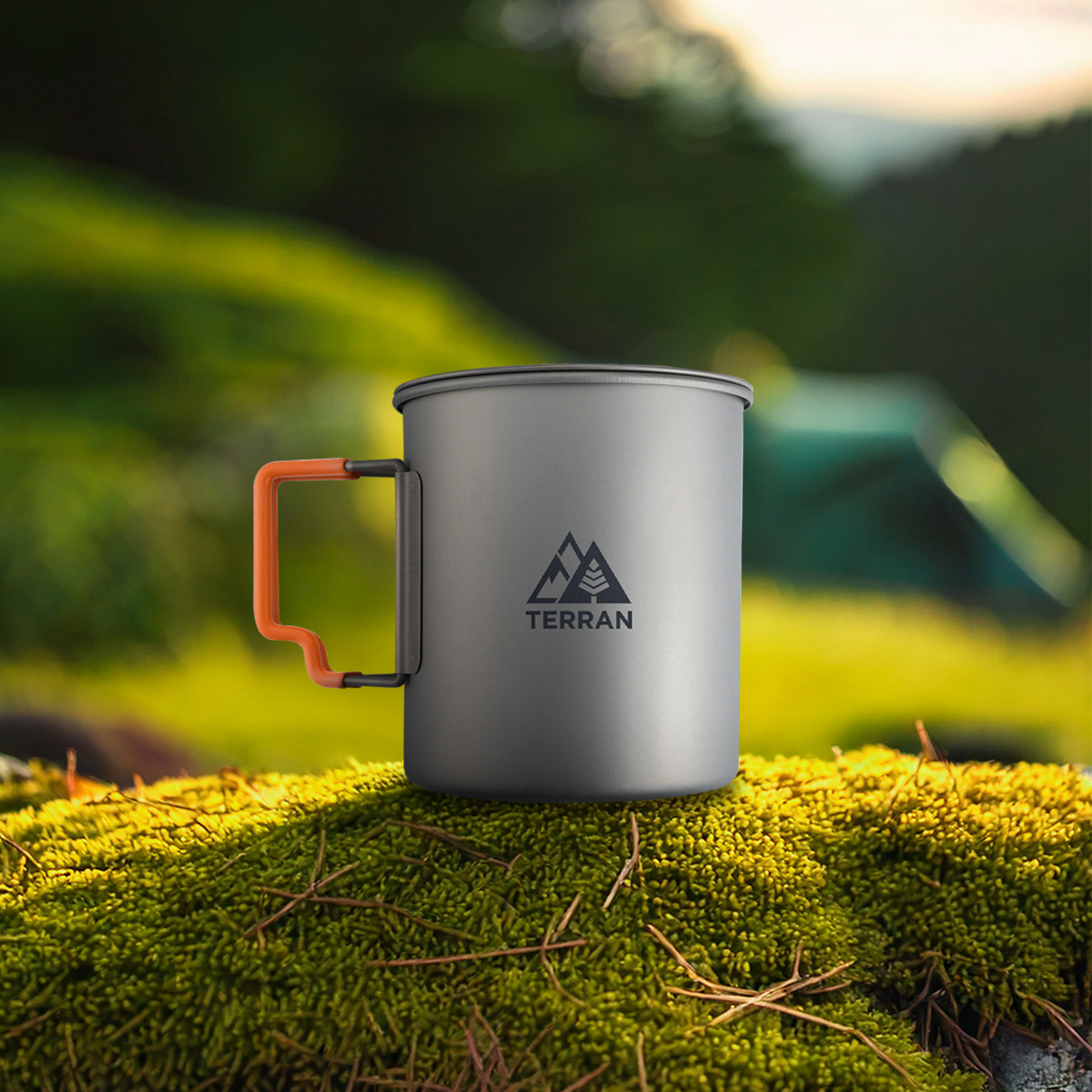 Titanium 750ml Pot with Silicone Handle