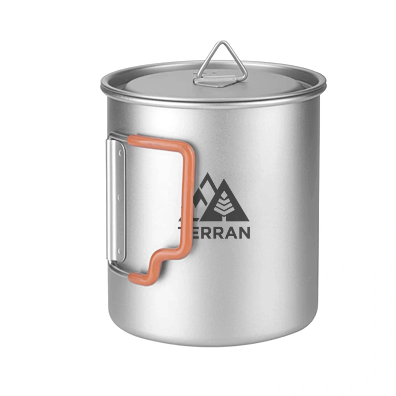 Titanium 750ml Pot with Silicone Handle
