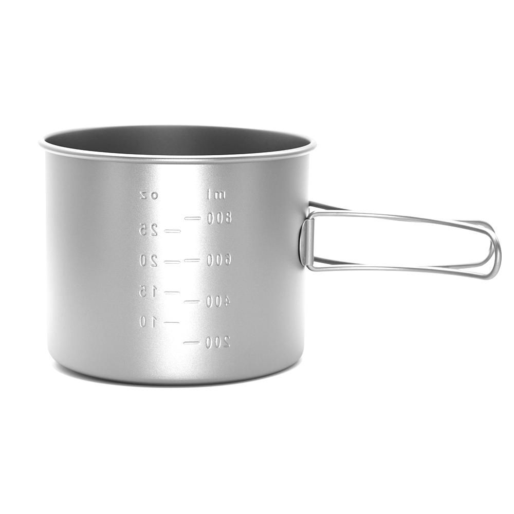 Titanium Pot with Long Handle 1100ml