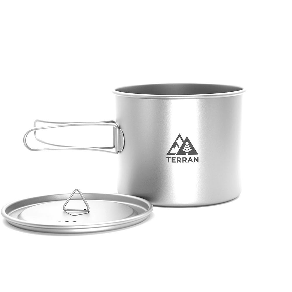 Titanium Pot with Long Handle 1100ml