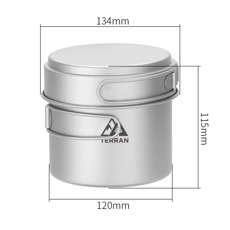2-Piece Titanium Pot and Pan