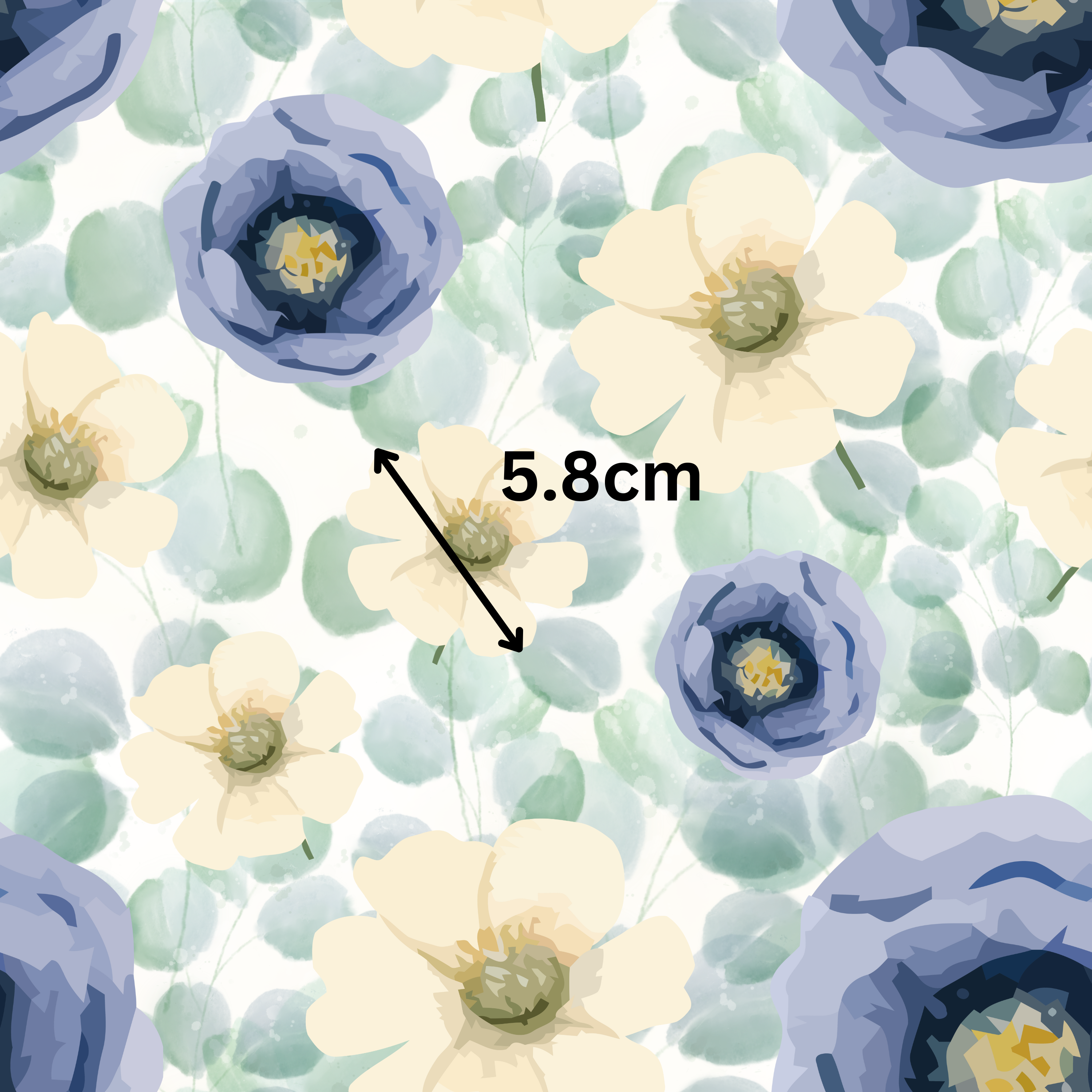 09.01.25 Watercolour florals  Blues & Reds (3 different styles)