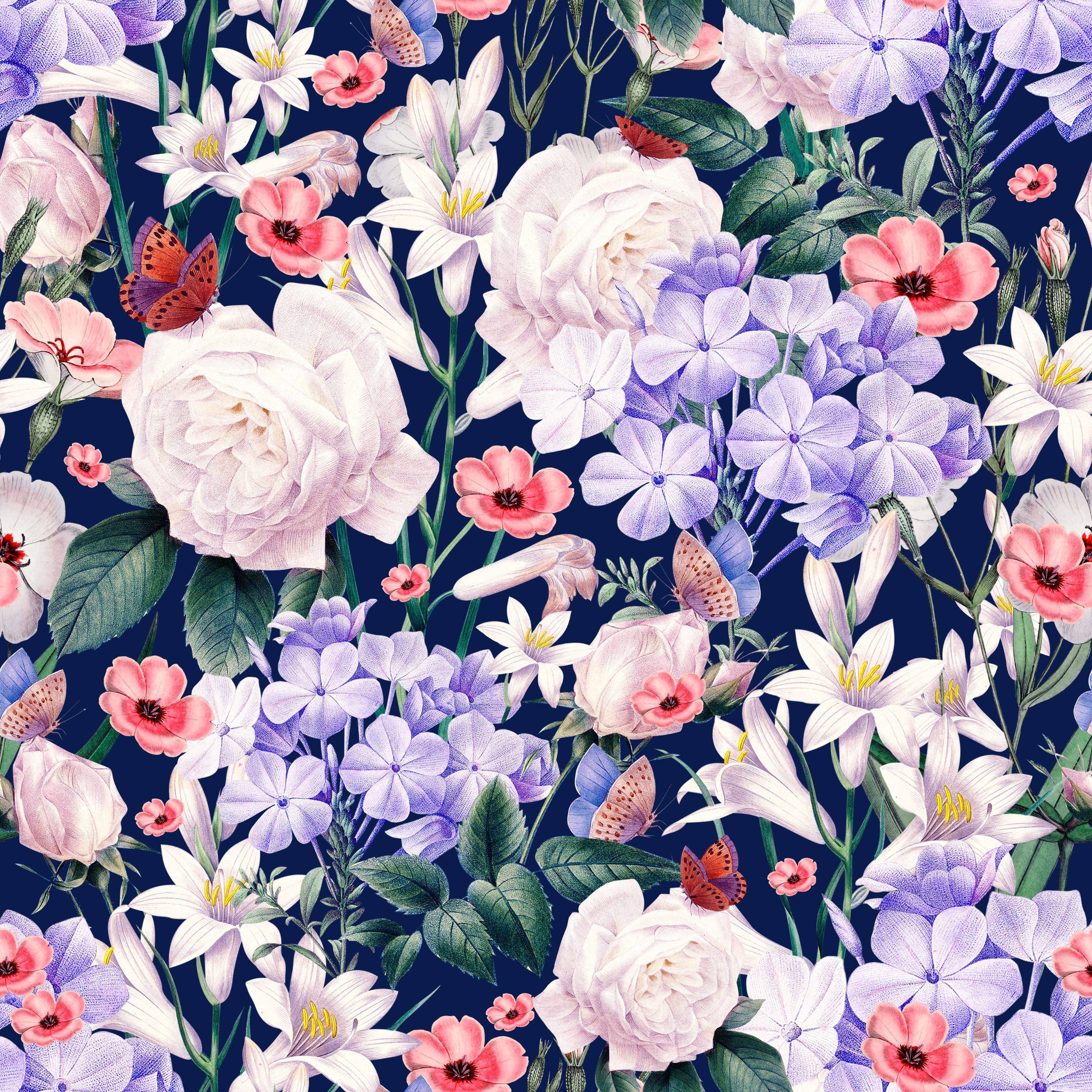 24.01.25 Dark Background Florals (6 different patterns)