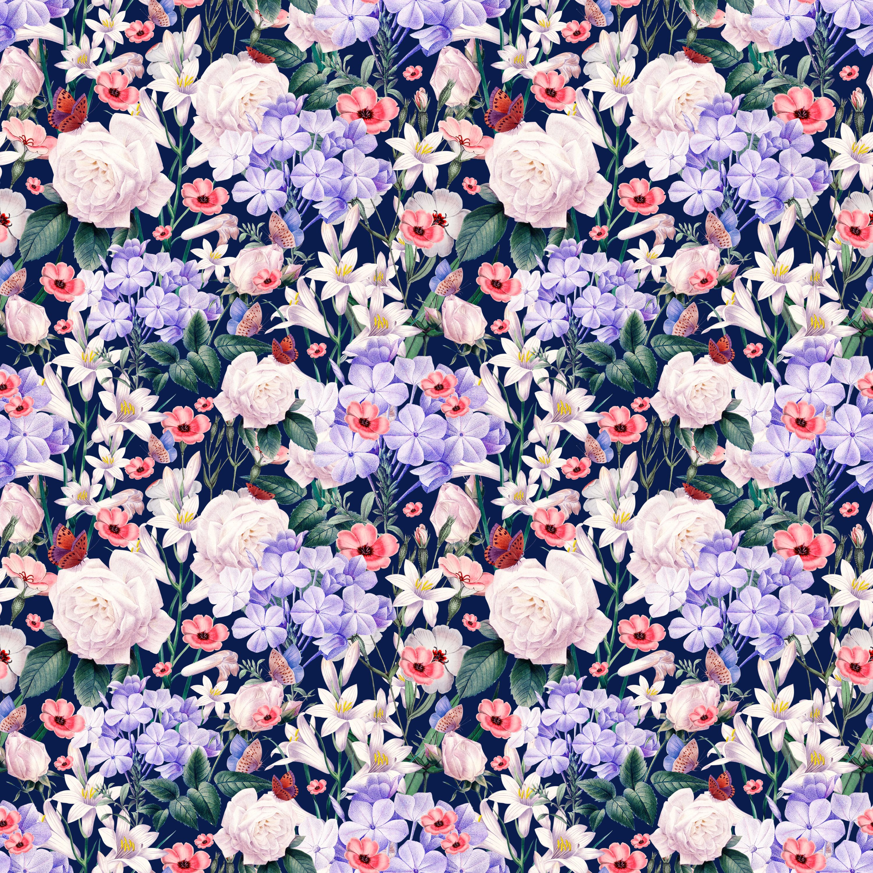24.01.25 Dark Background Florals (6 different patterns)