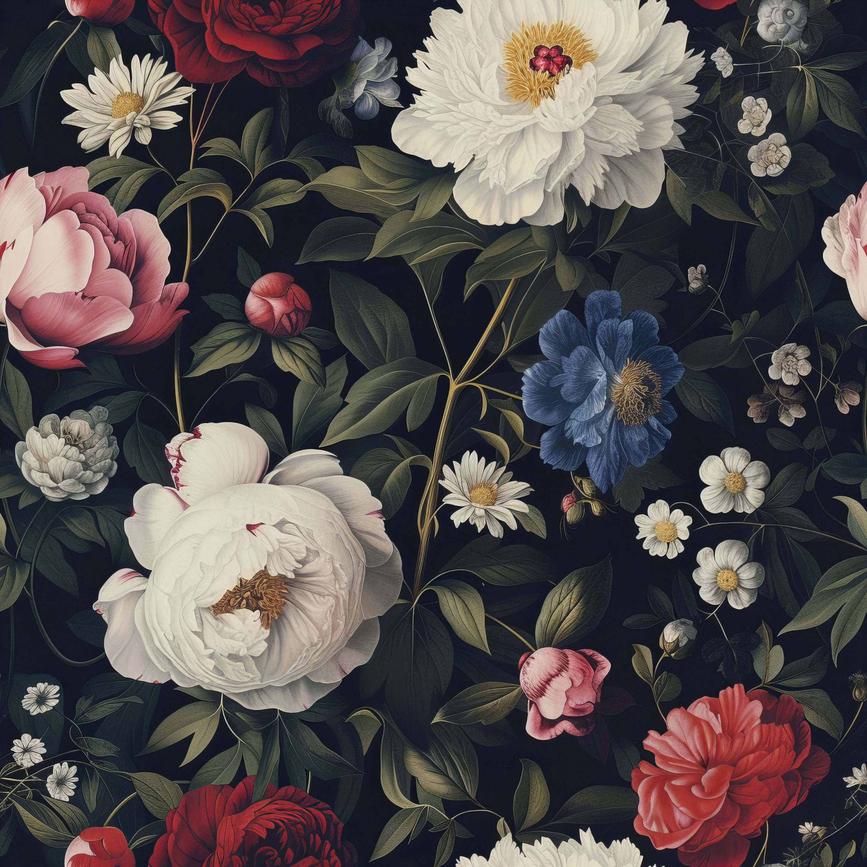 27.01.25 Twilight Garden Vintage Florals ( 4 different patterns)