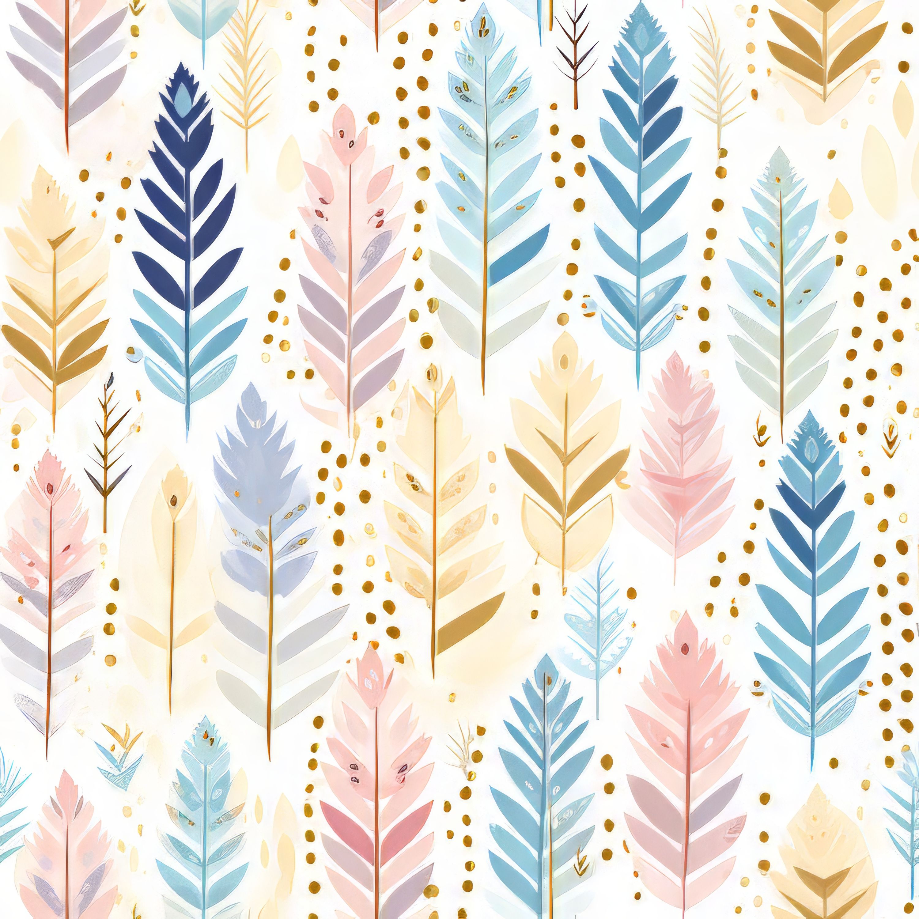 30.01.25 Multi Pastel Feathers (7 different patterns)