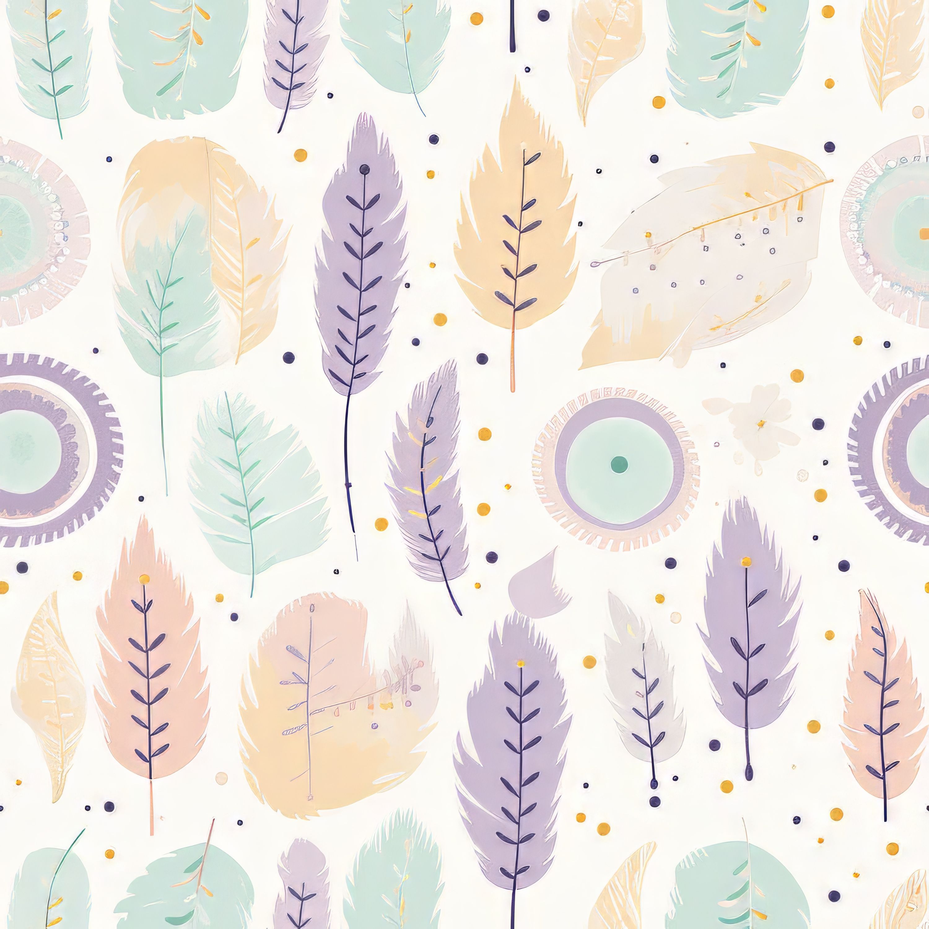 30.01.25 Multi Pastel Feathers (7 different patterns)