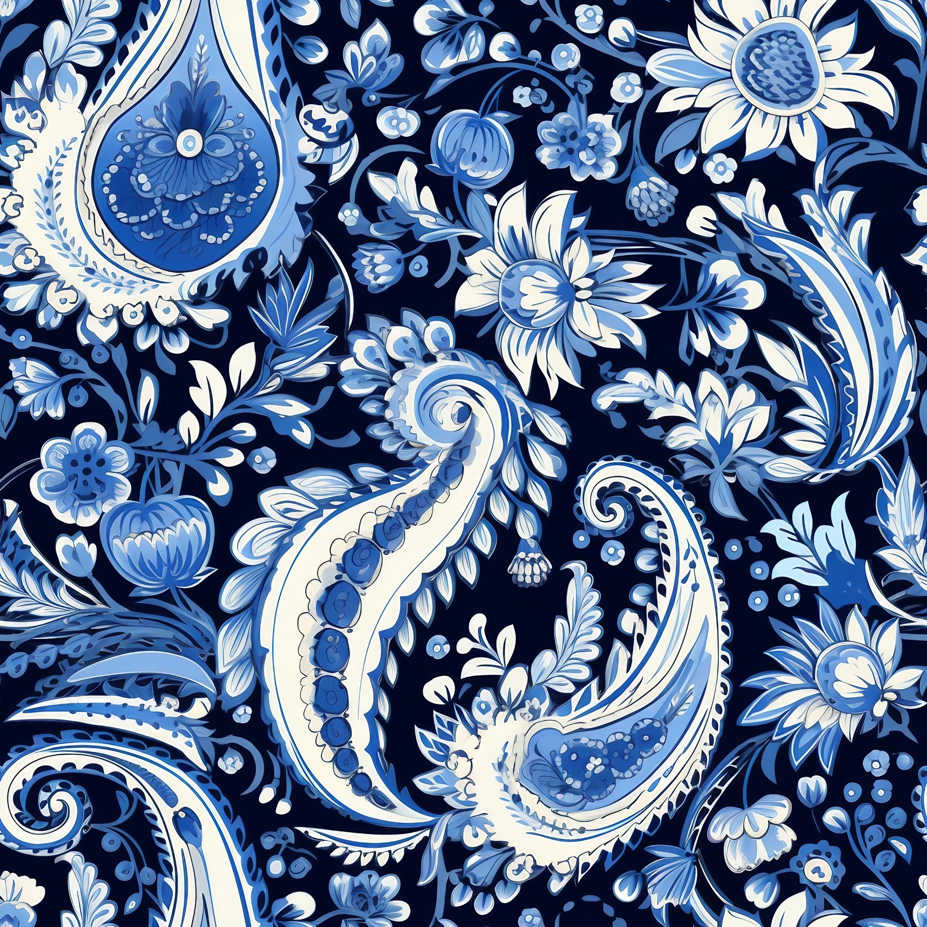 32.01.25 Folklore Paisley (5 different patterns)