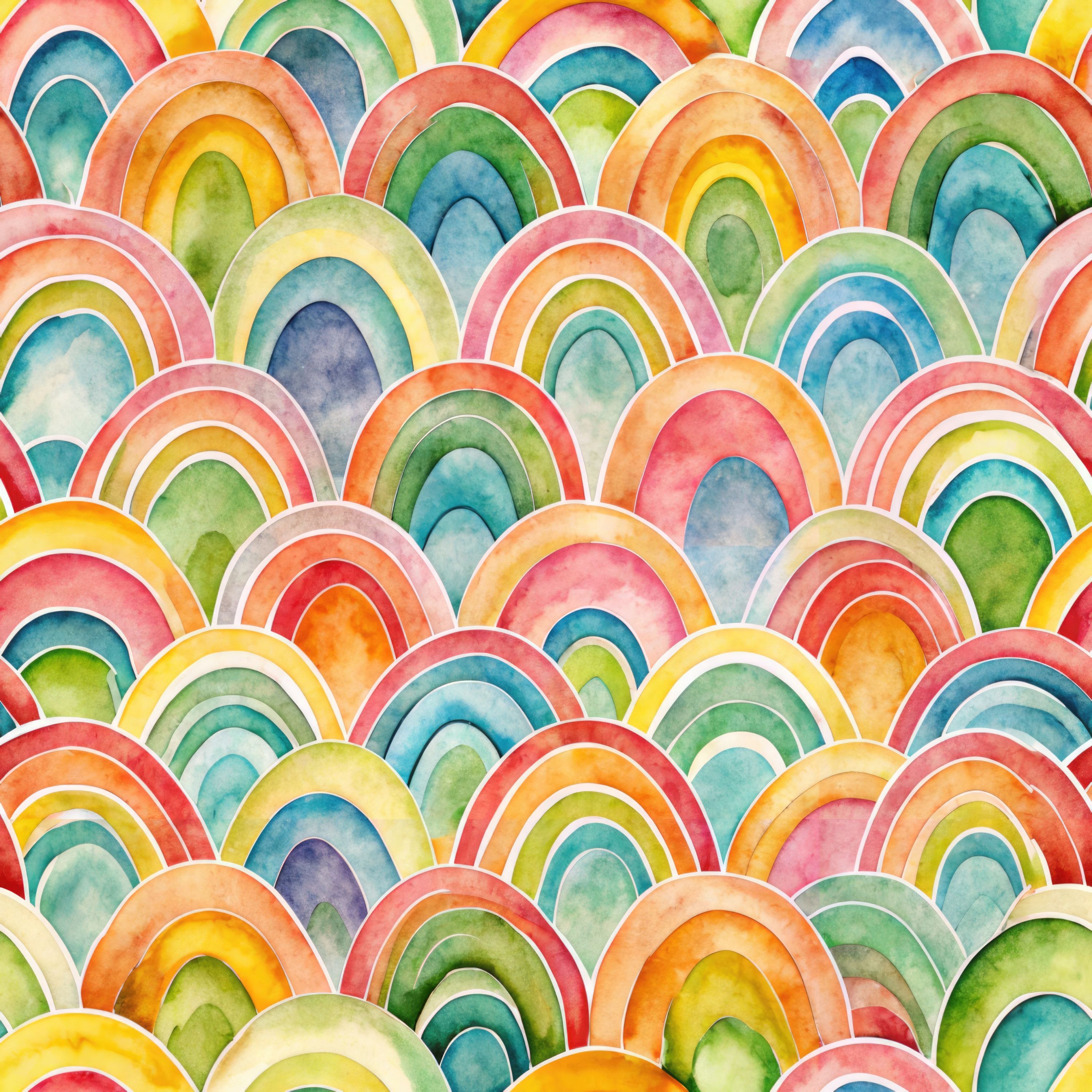 34.01.25 Colourful Rainbow Designs (8 different patterns)