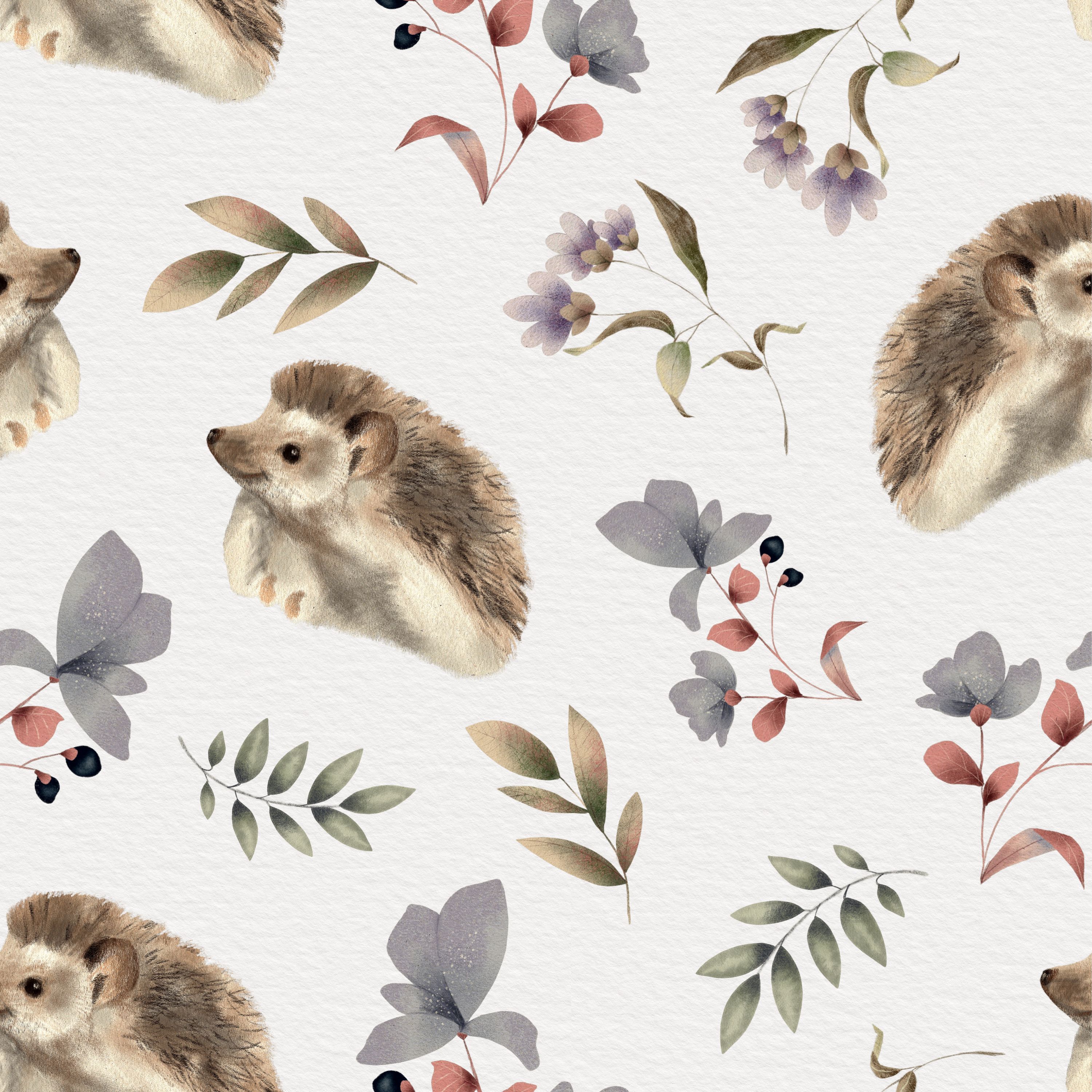 Muted Autumnal muted prints( 5 different patterns)