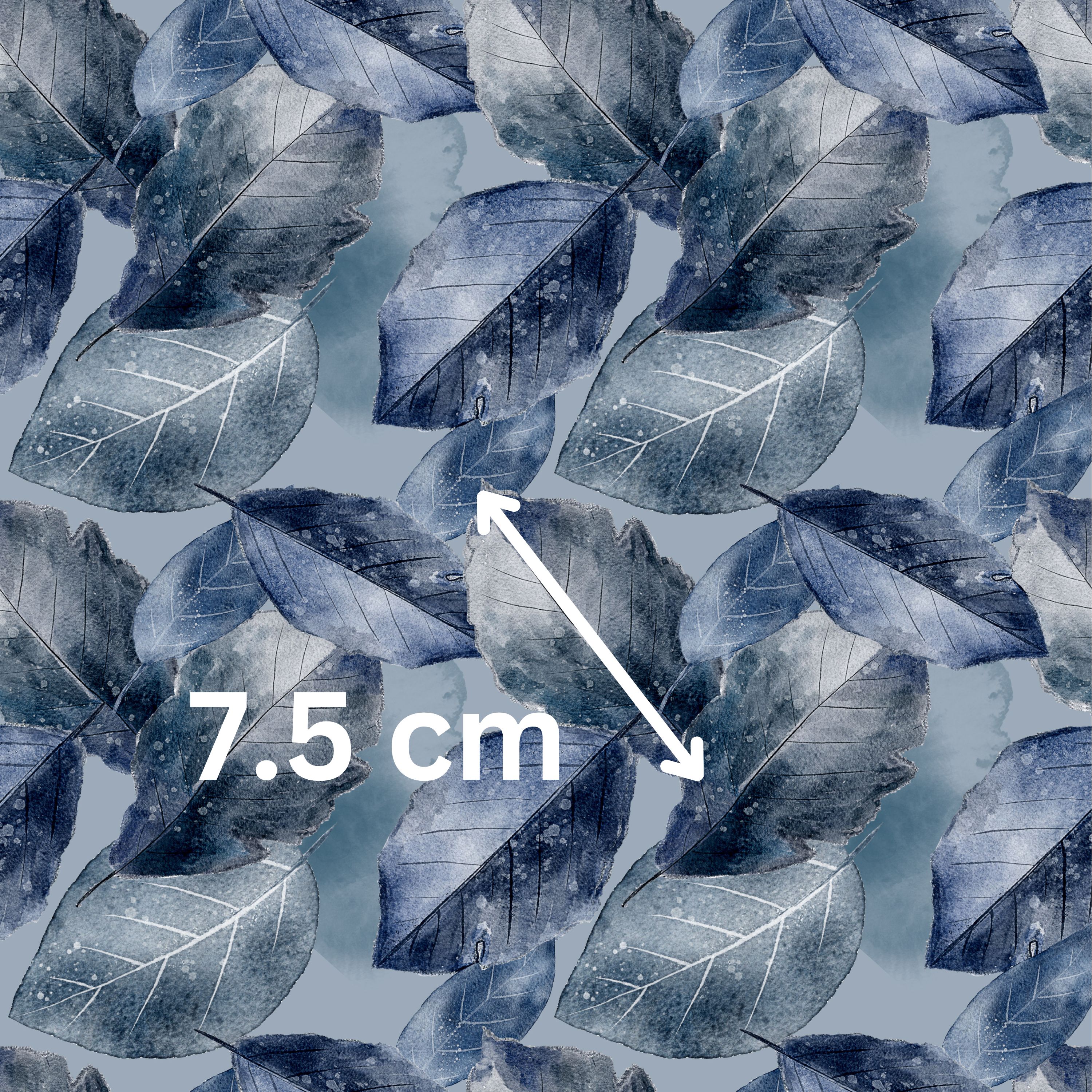 48.01.25 Blue-Tone Leaves (3 different patterns)