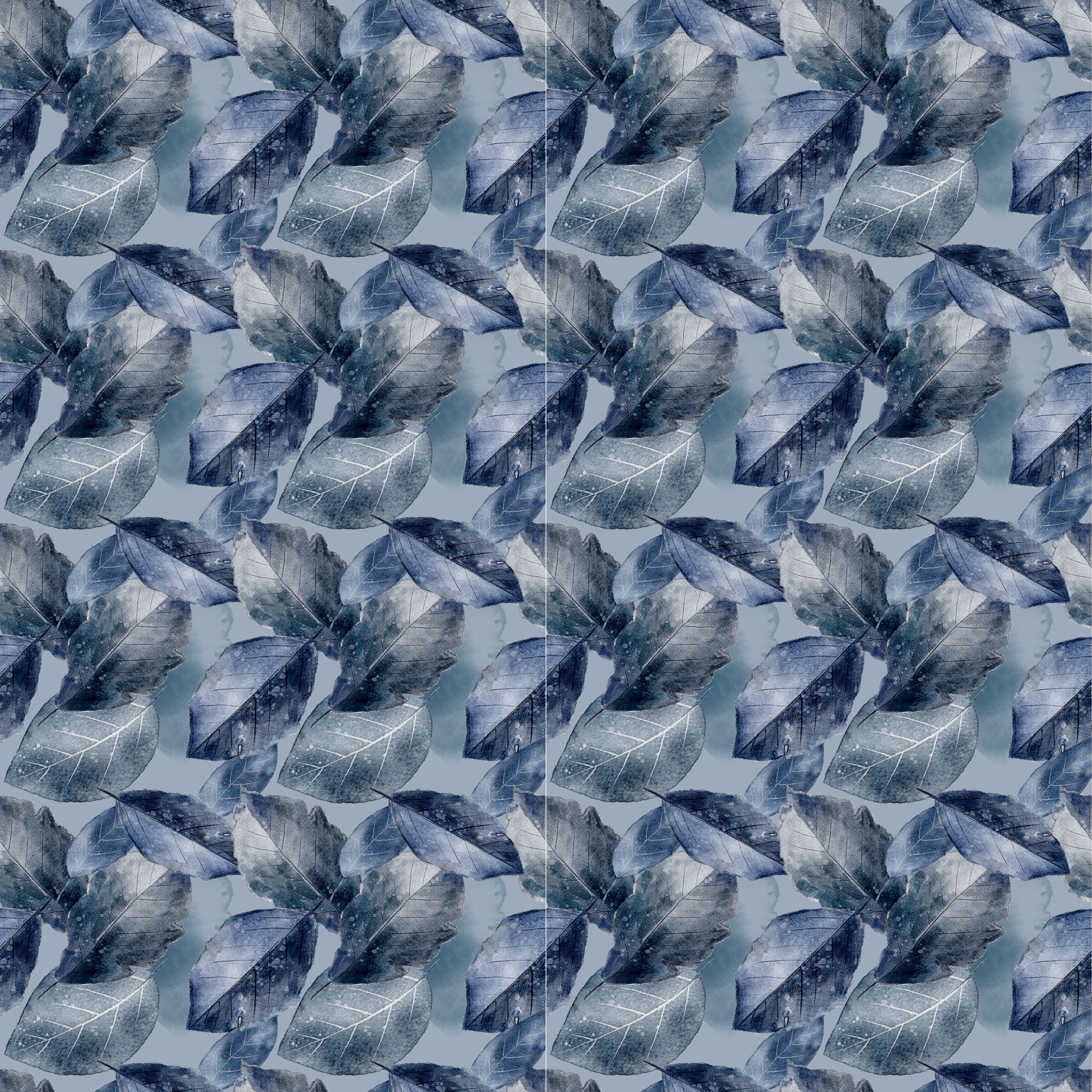 48.01.25 Blue-Tone Leaves (3 different patterns)