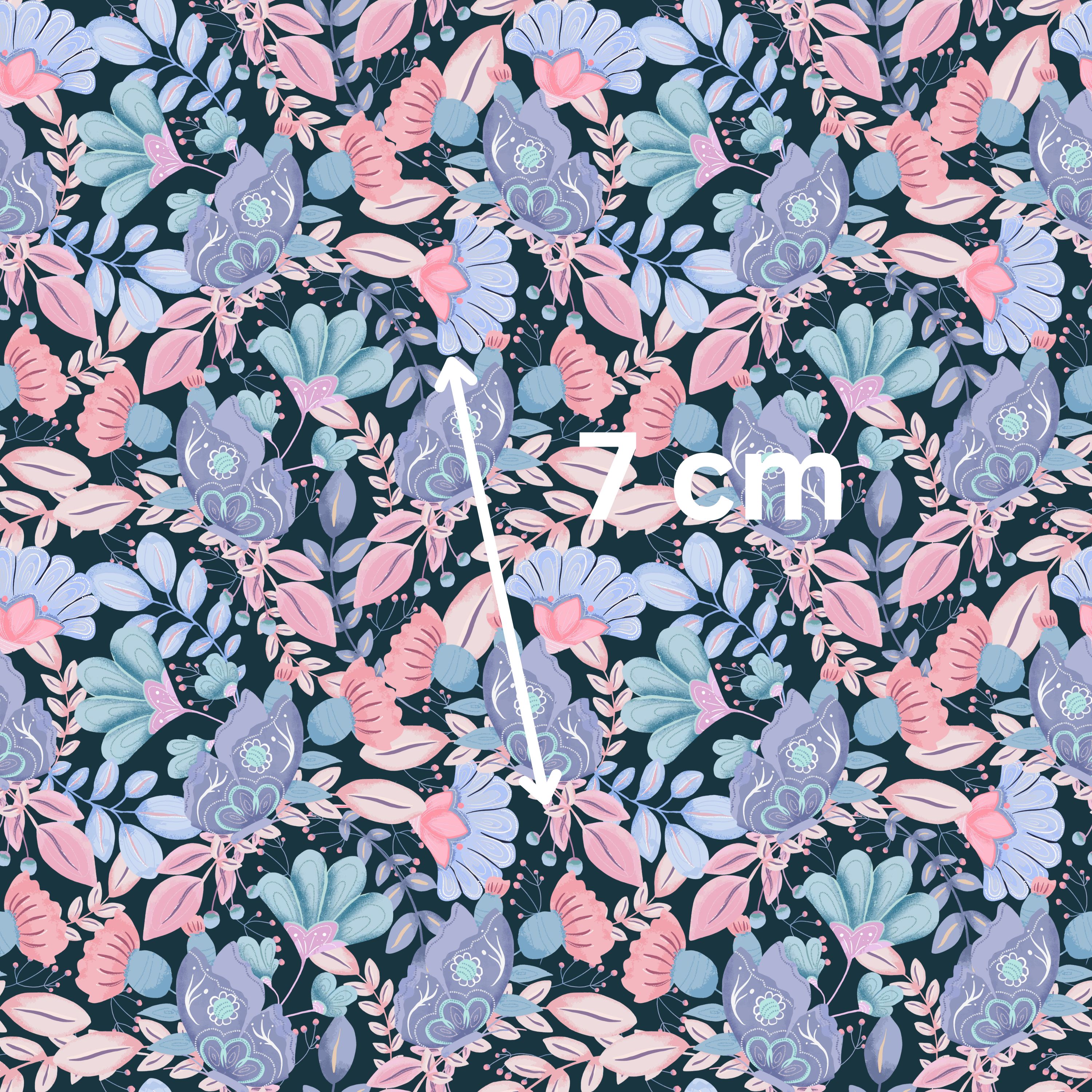 50.01.25 Floral Paisley print - 5 different pattern in 2 colour)