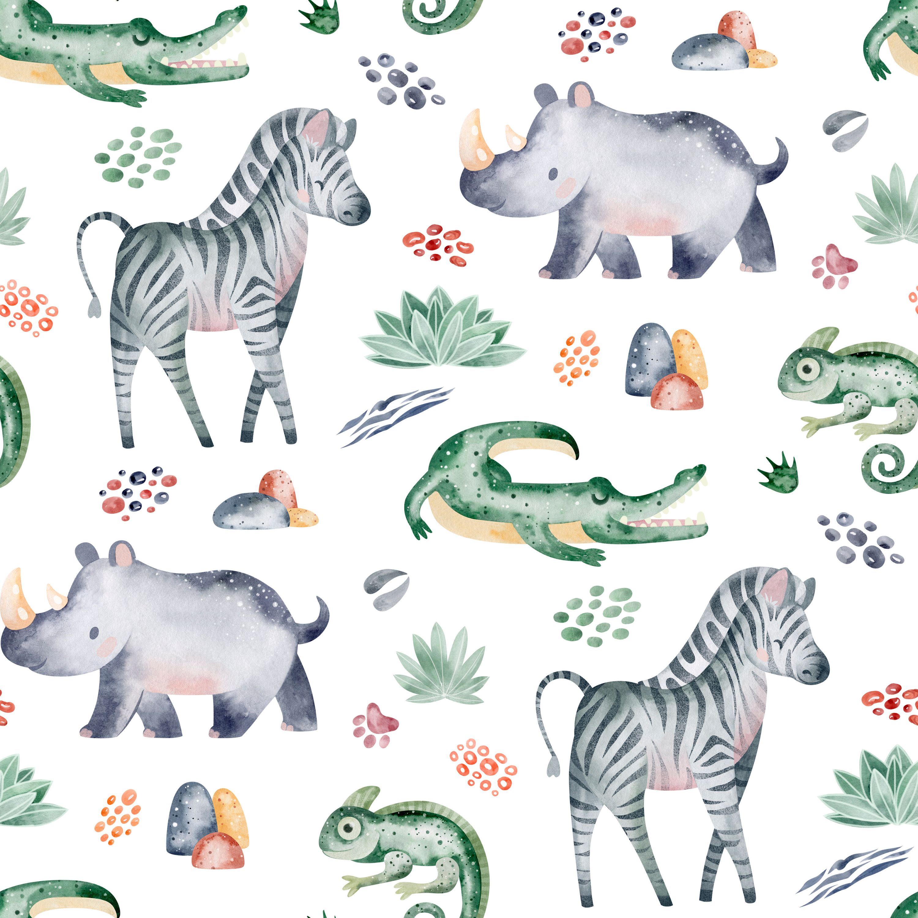 52.01.25 Cute animals with fun word contrast pattern. (7 different patterns)