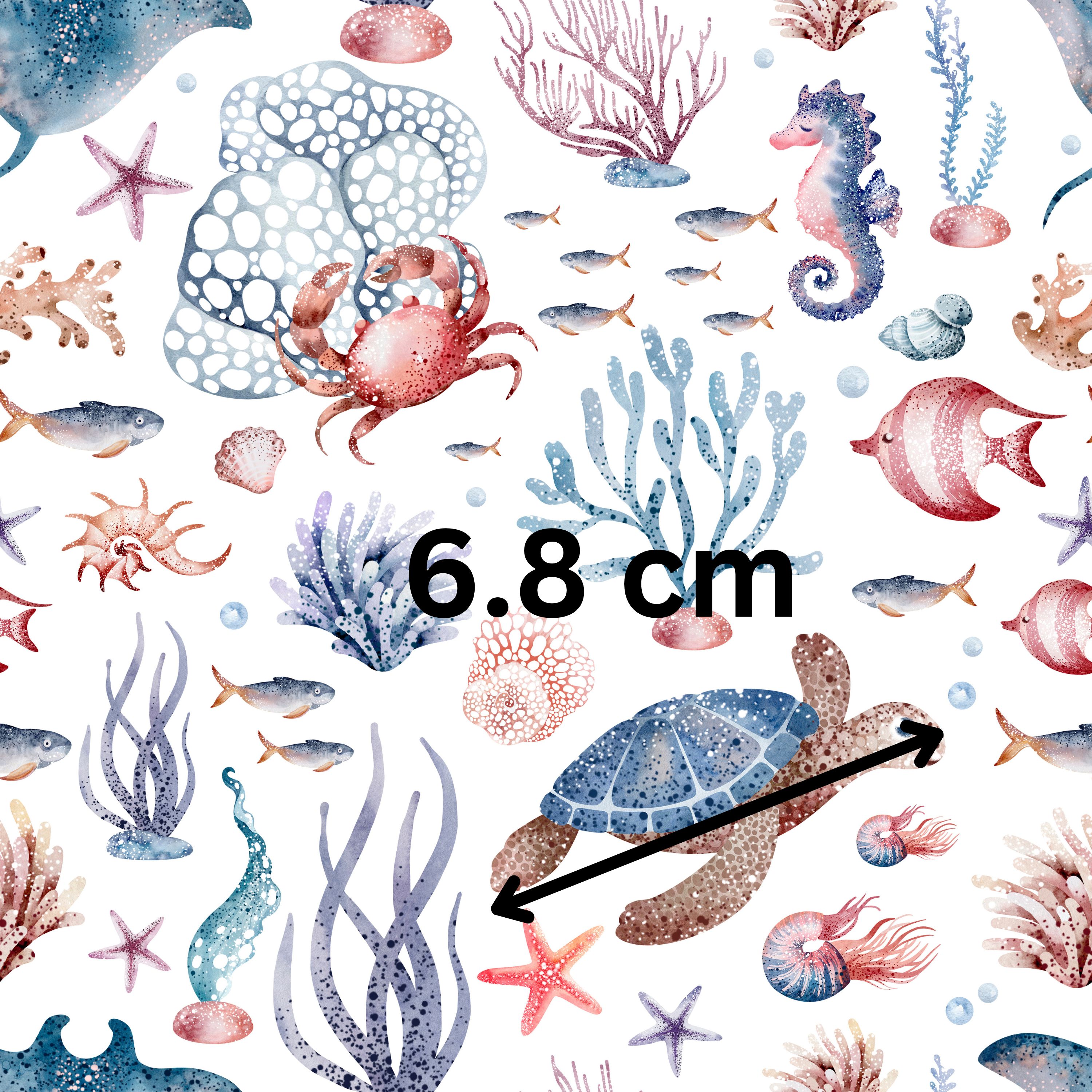 57.01.25 The Beauty of Seal Life (4 different patterns in 3 colour)