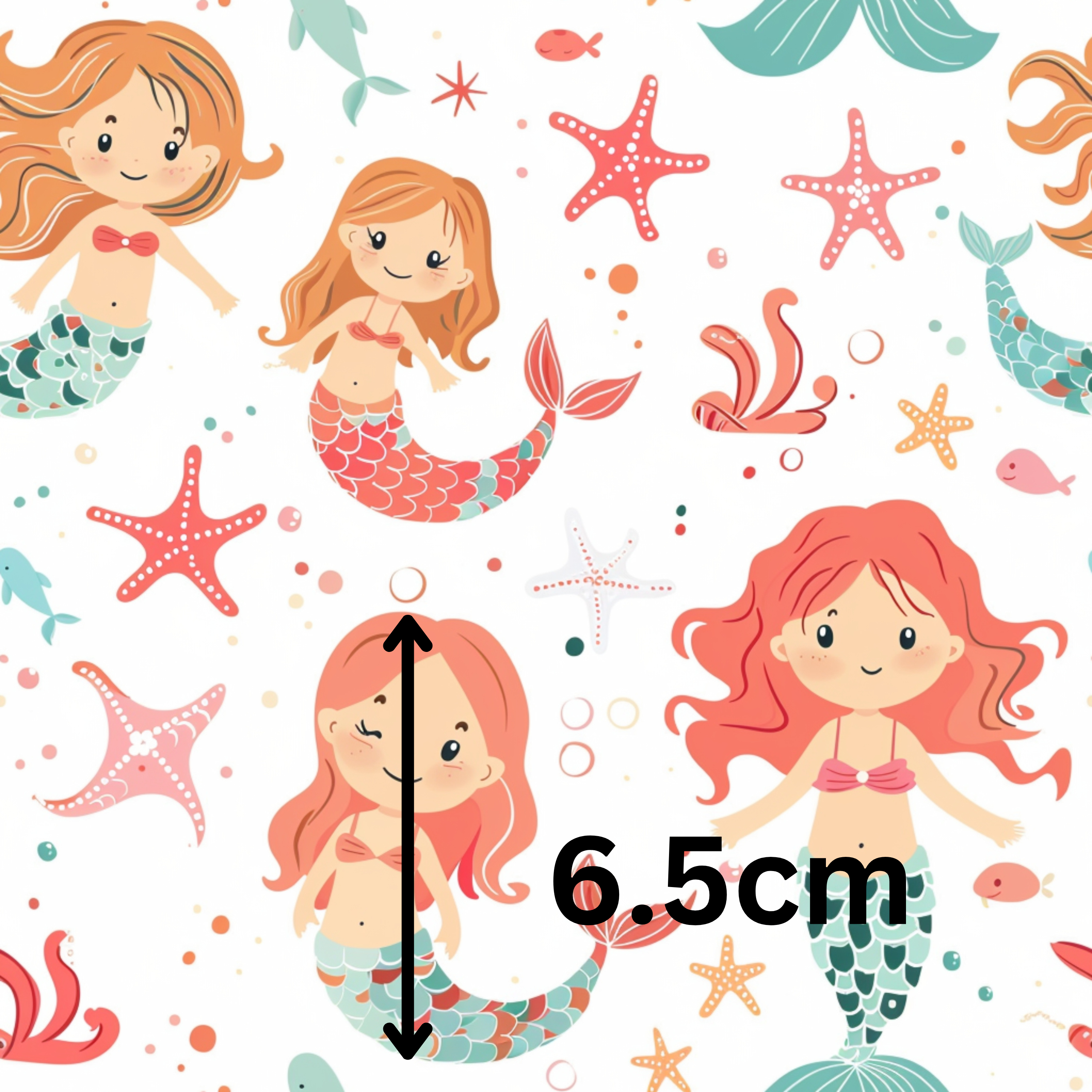 59.02.25 Little mermaid with matching stripe for contrast.