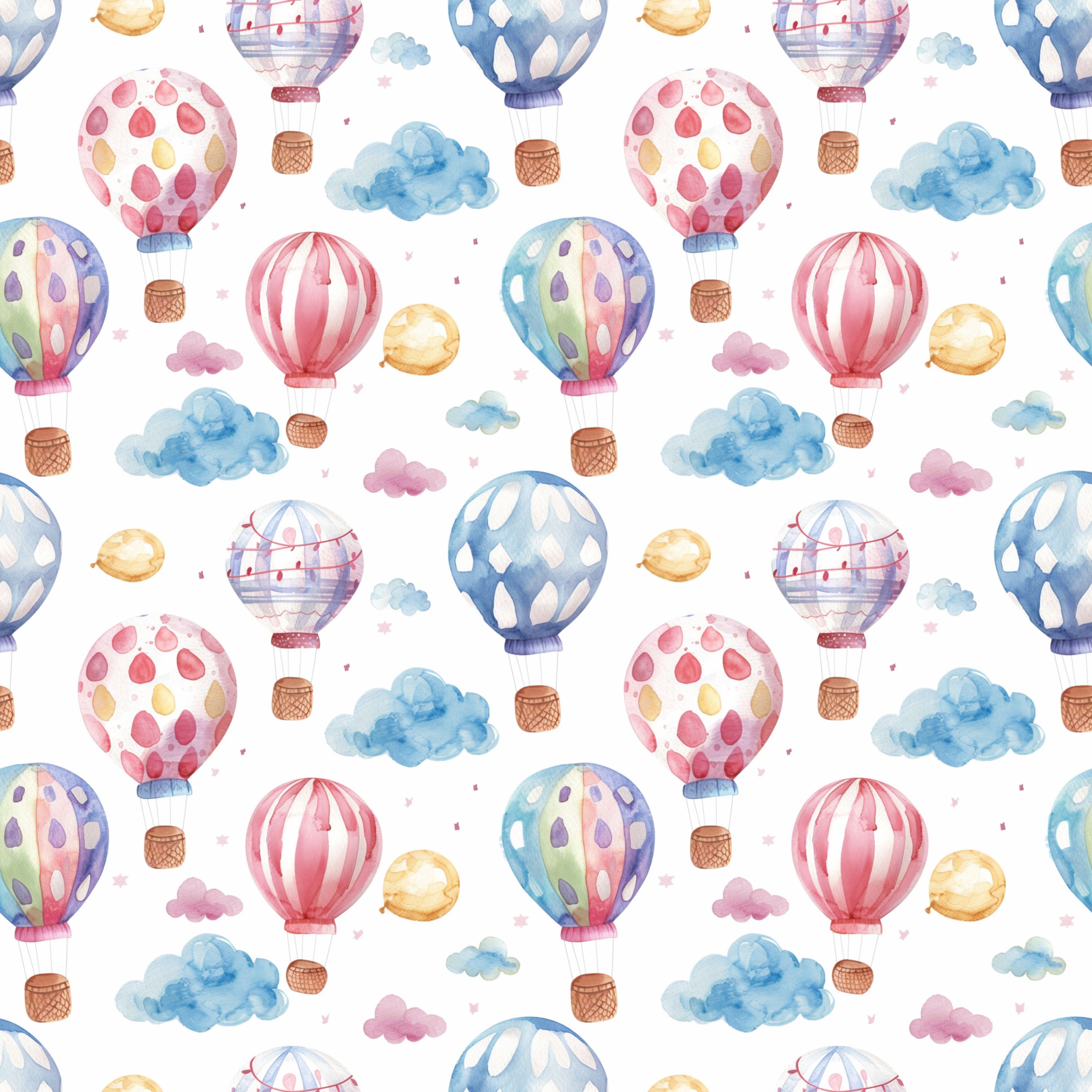 61.02.25 Array of Children's Designs from balloons, rainbows to adventurous planes.