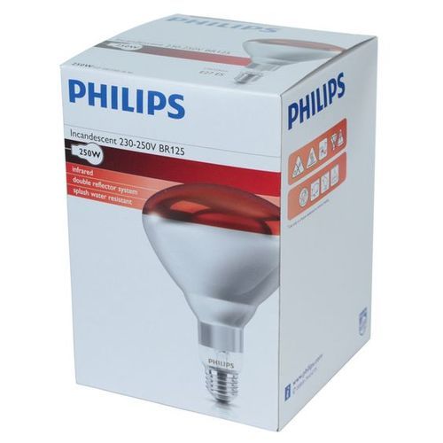 Philips - Infrared lamp - Red Color -250 w