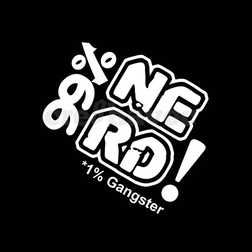 99% NERD 1% Gangster T-Shirt Black (Unisex - Adult)