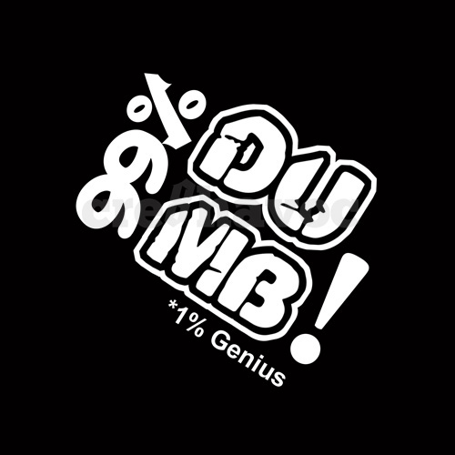 99% DUMB 1% Genius T-Shirt Black (Unisex - Adult)