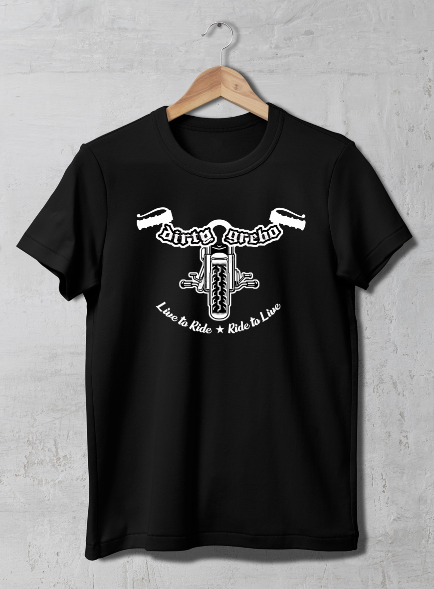 Dirty Grebo (001) T-Shirt Black (Unisex - Adult)