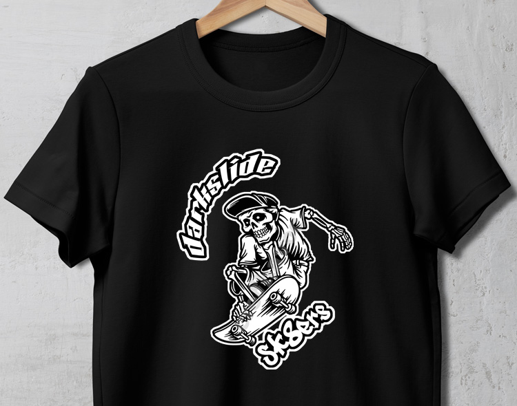 Darkslide Sk8ers (001) T-Shirt Black (Unisex - Adult)