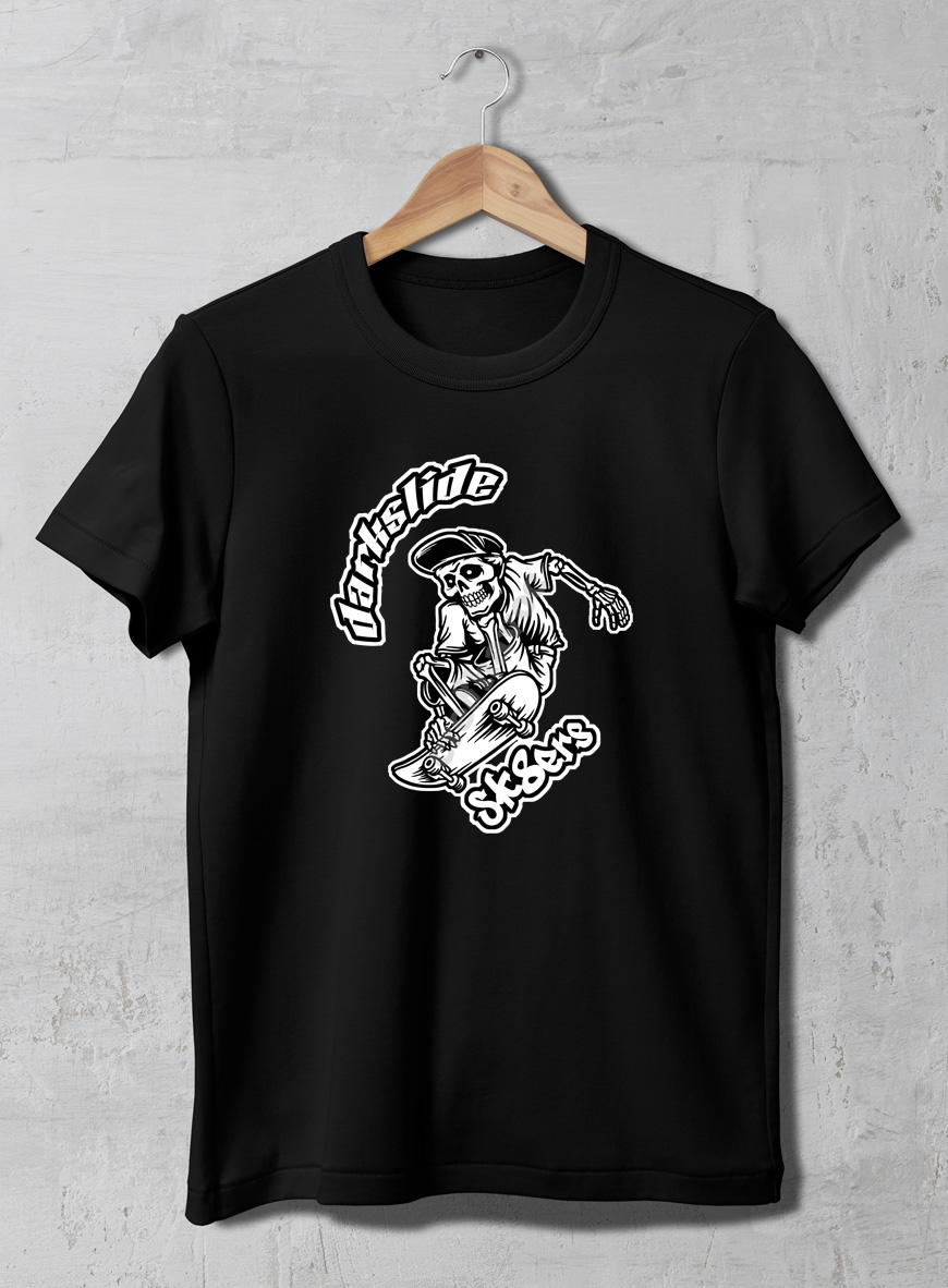 Darkslide Sk8ers (001) T-Shirt Black (Unisex - Adult)