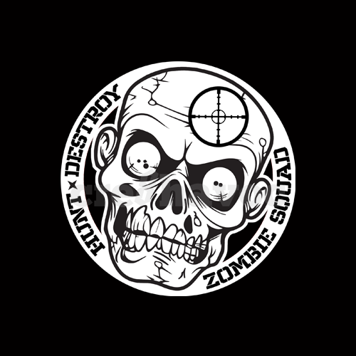 Zombie Squad (001) T-Shirt Black (Unisex - Adult)