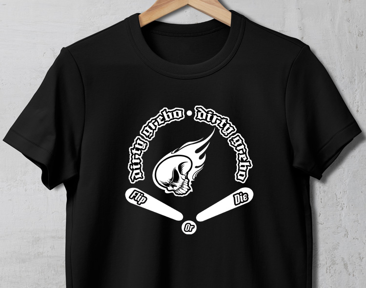 Dirty Grebo (002) T-Shirt Black (Unisex - Adult)