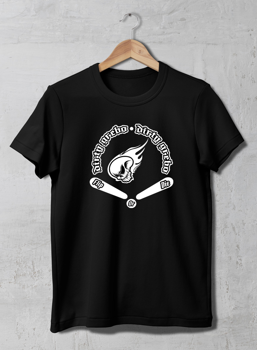 Dirty Grebo (002) T-Shirt Black (Unisex - Adult)