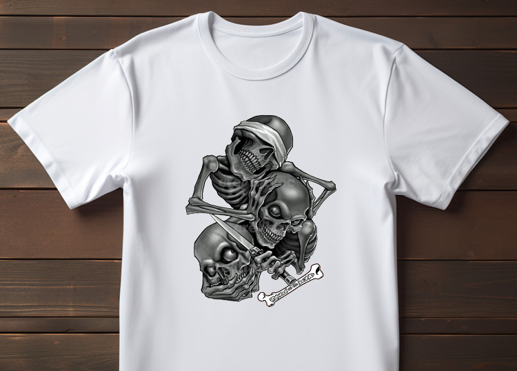 Inked to the Bone (002) T-Shirt White (Unisex - Adult)