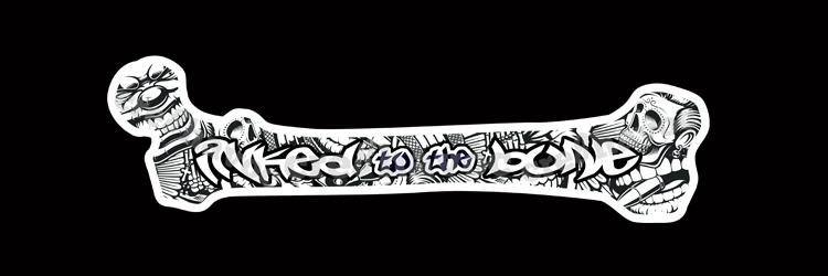 Inked to the Bone (003) T-Shirt Black (Unisex - Adult)