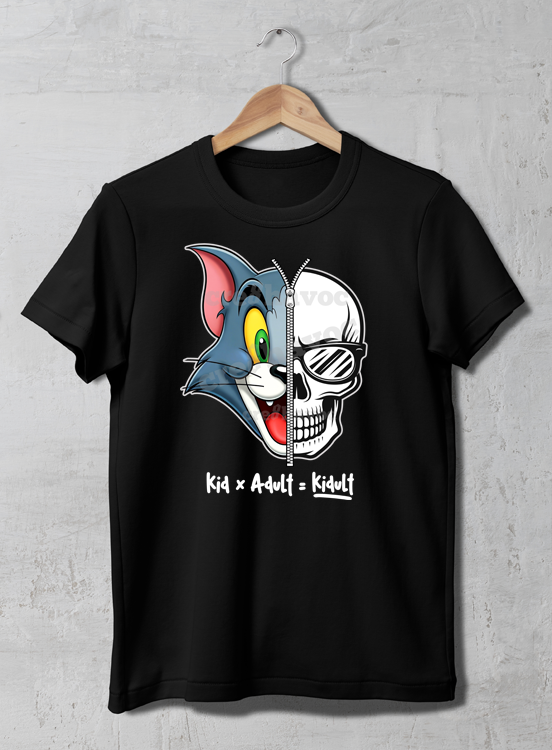 Kidult Tom T-Shirt Black (Unisex - Adult)
