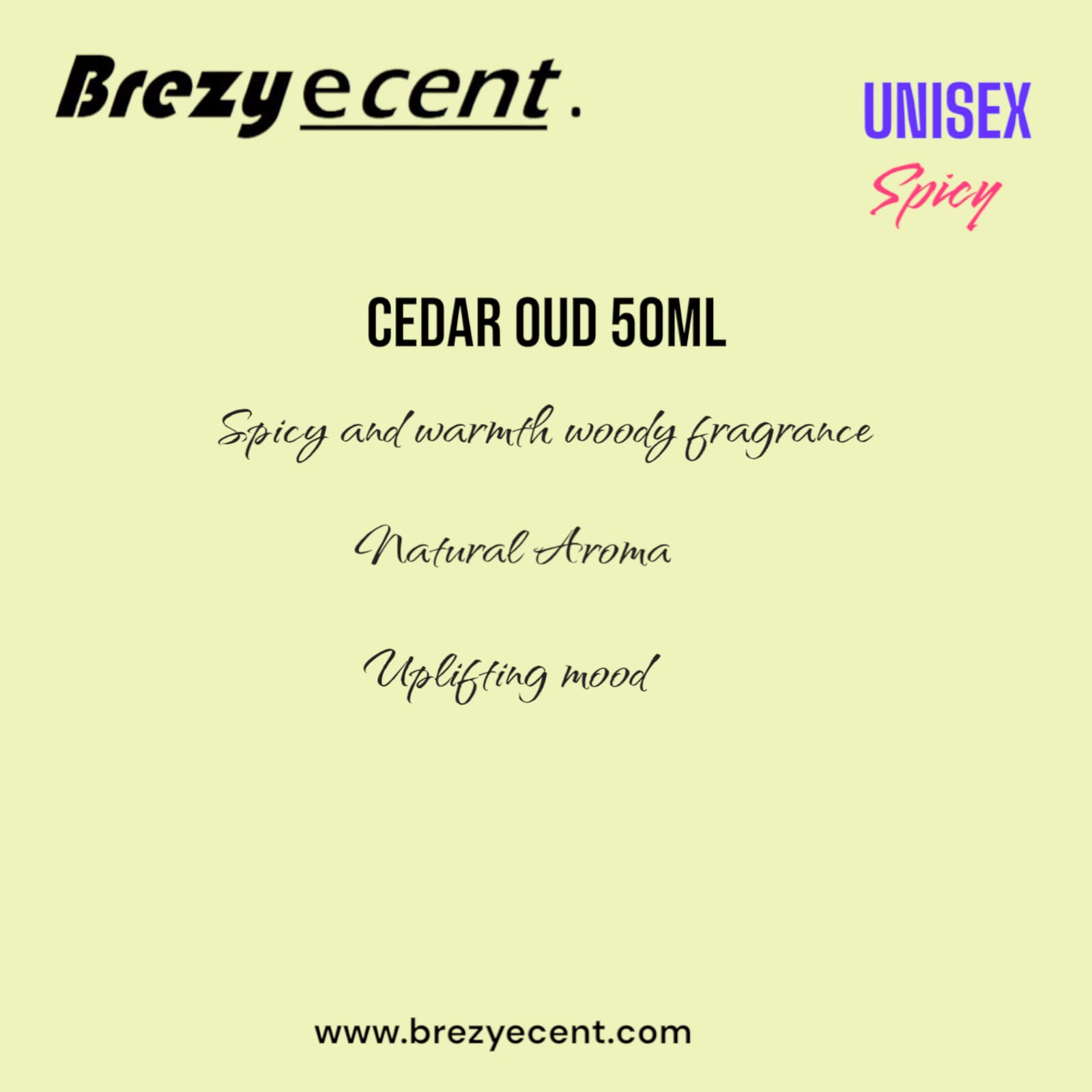 Cedar Oud Perfume 50 ml