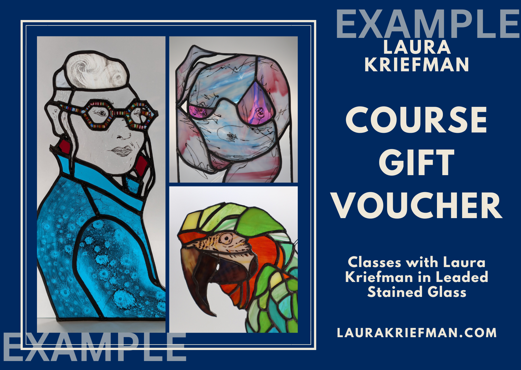 Leaded Stained Glass Studio 12-Week Course GIFT VOUCHER