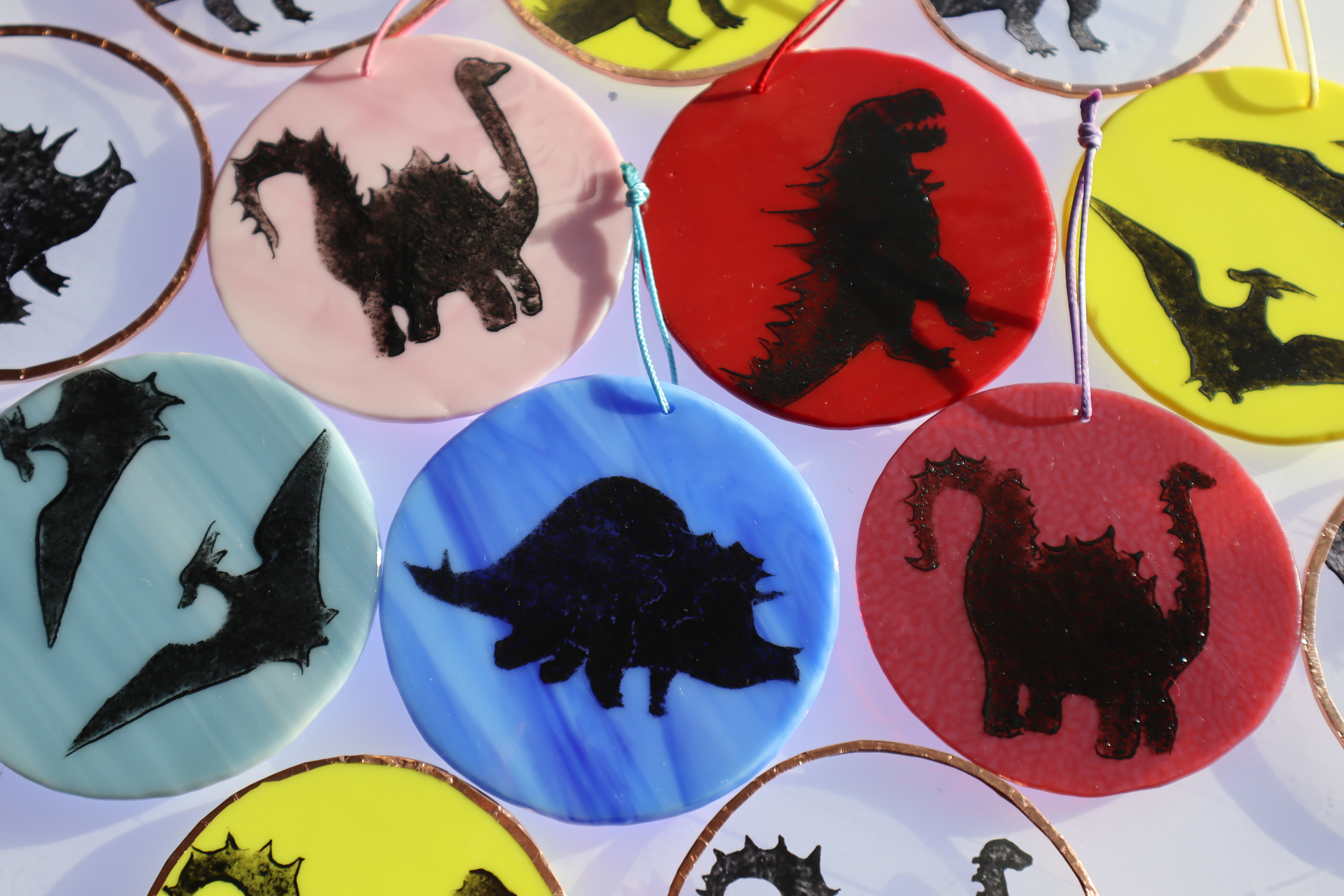 Dinosaur Glass Ornament