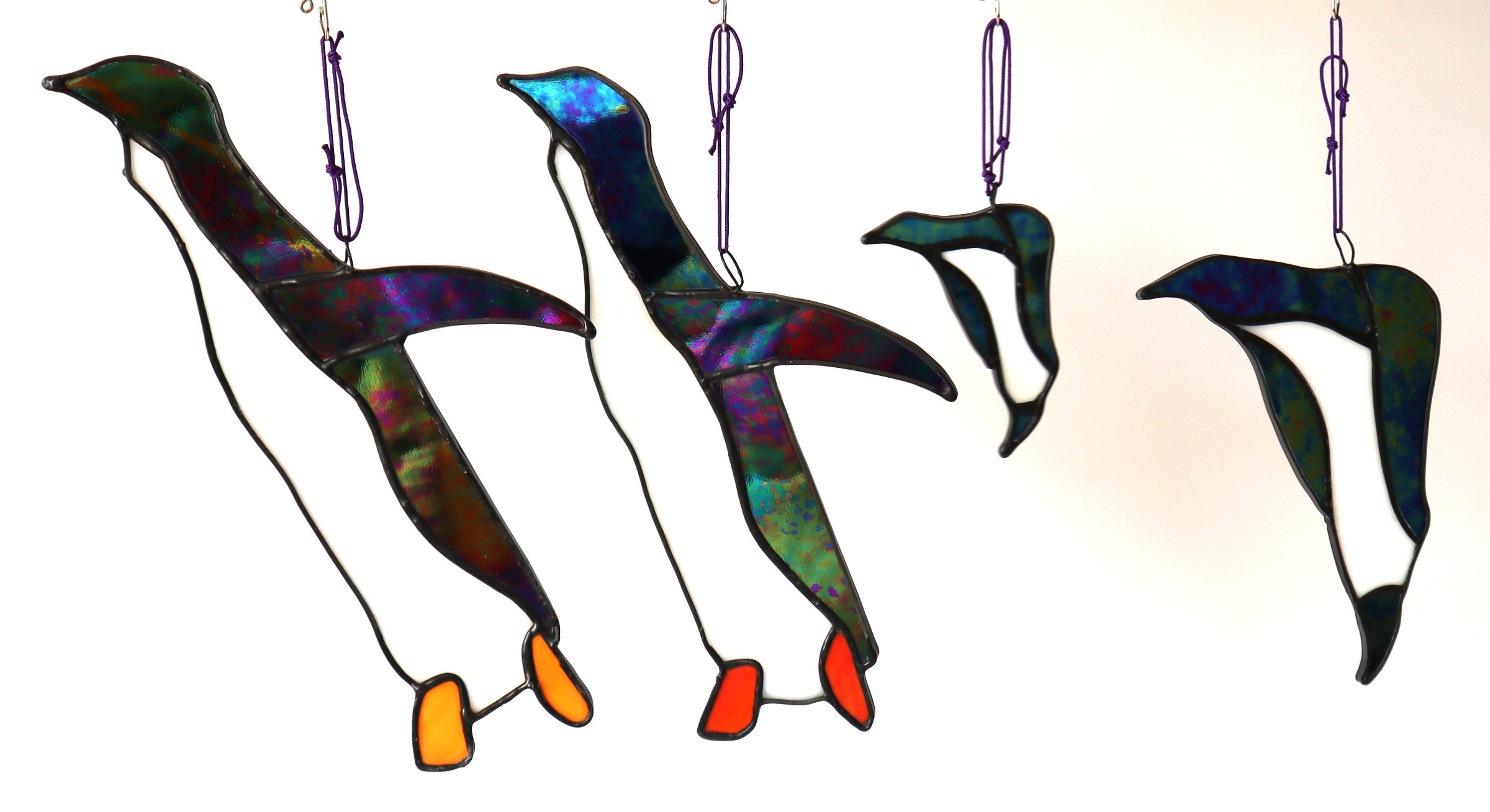 Stained Glass Penguins