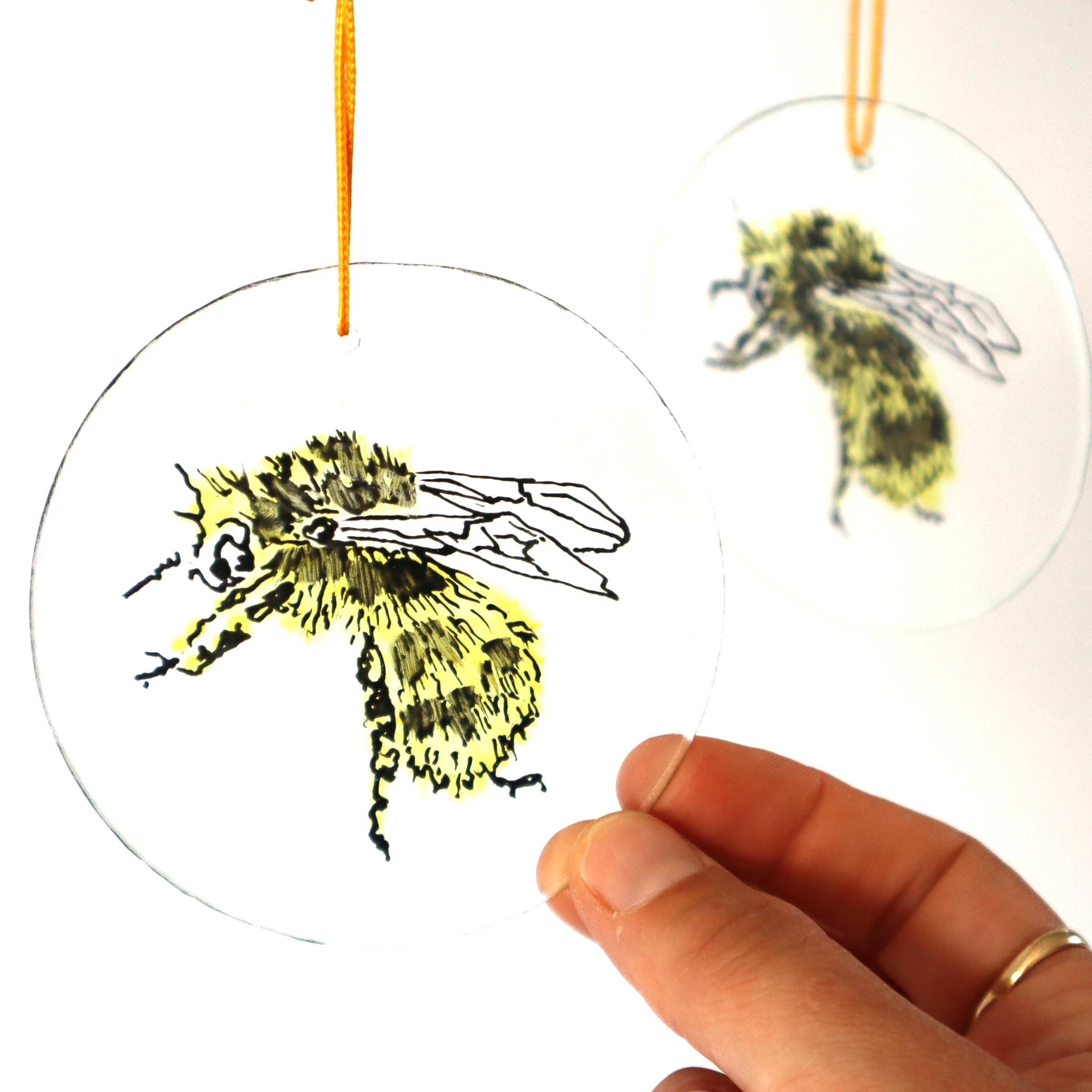 Handpainted Bumblebee Suncatcher