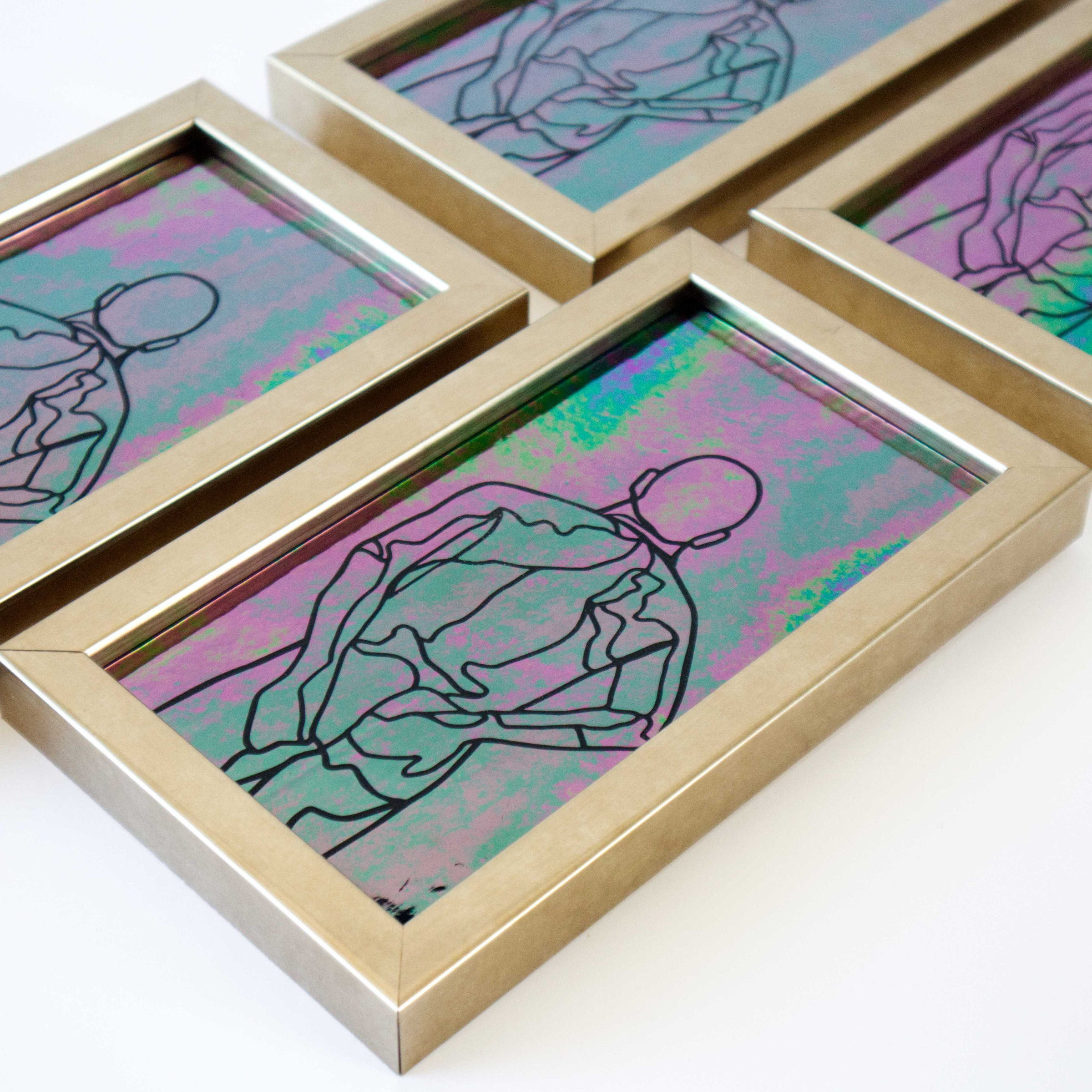 Iridescent Glass 'Stealth' nudes. 