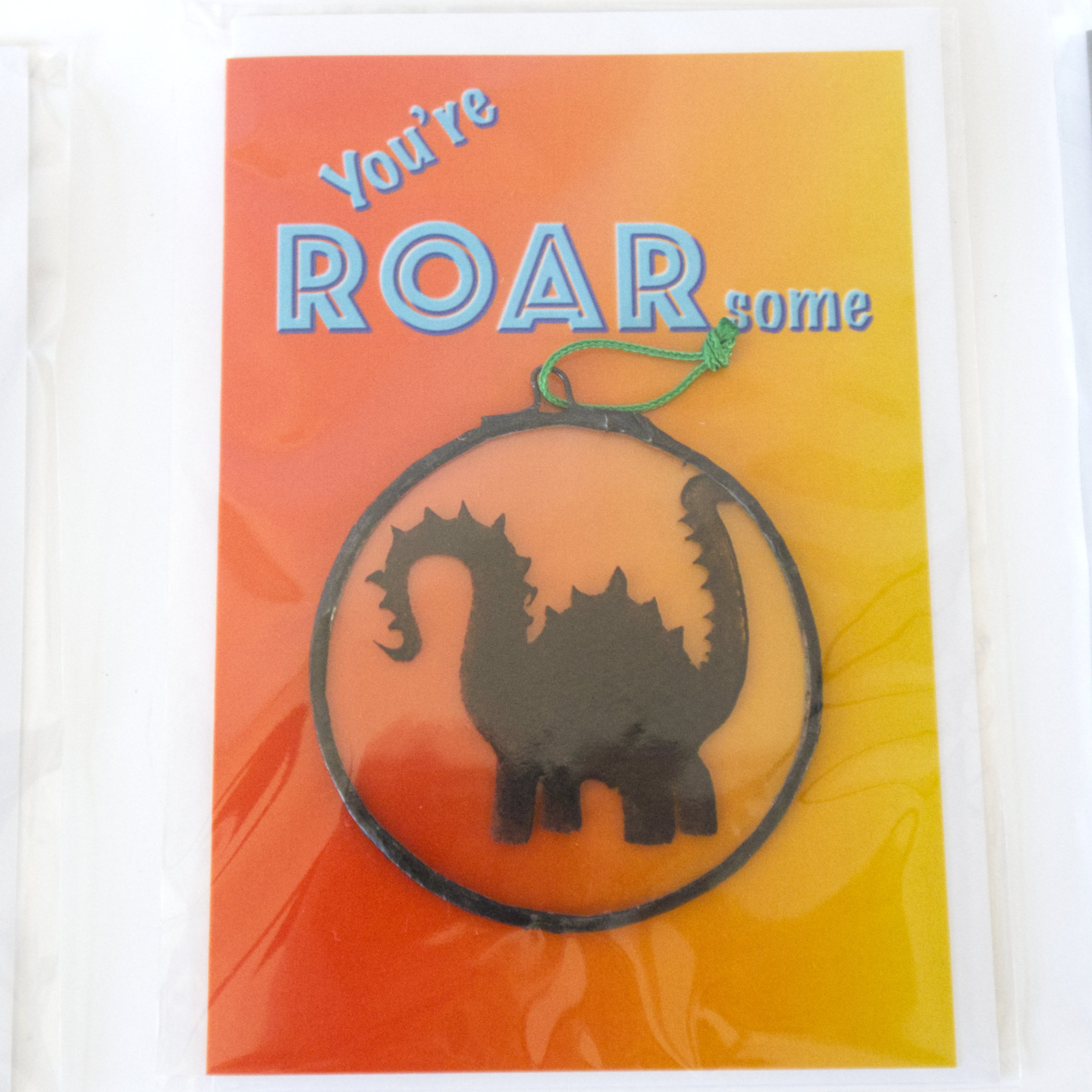 Dinosaur Glass Ornament