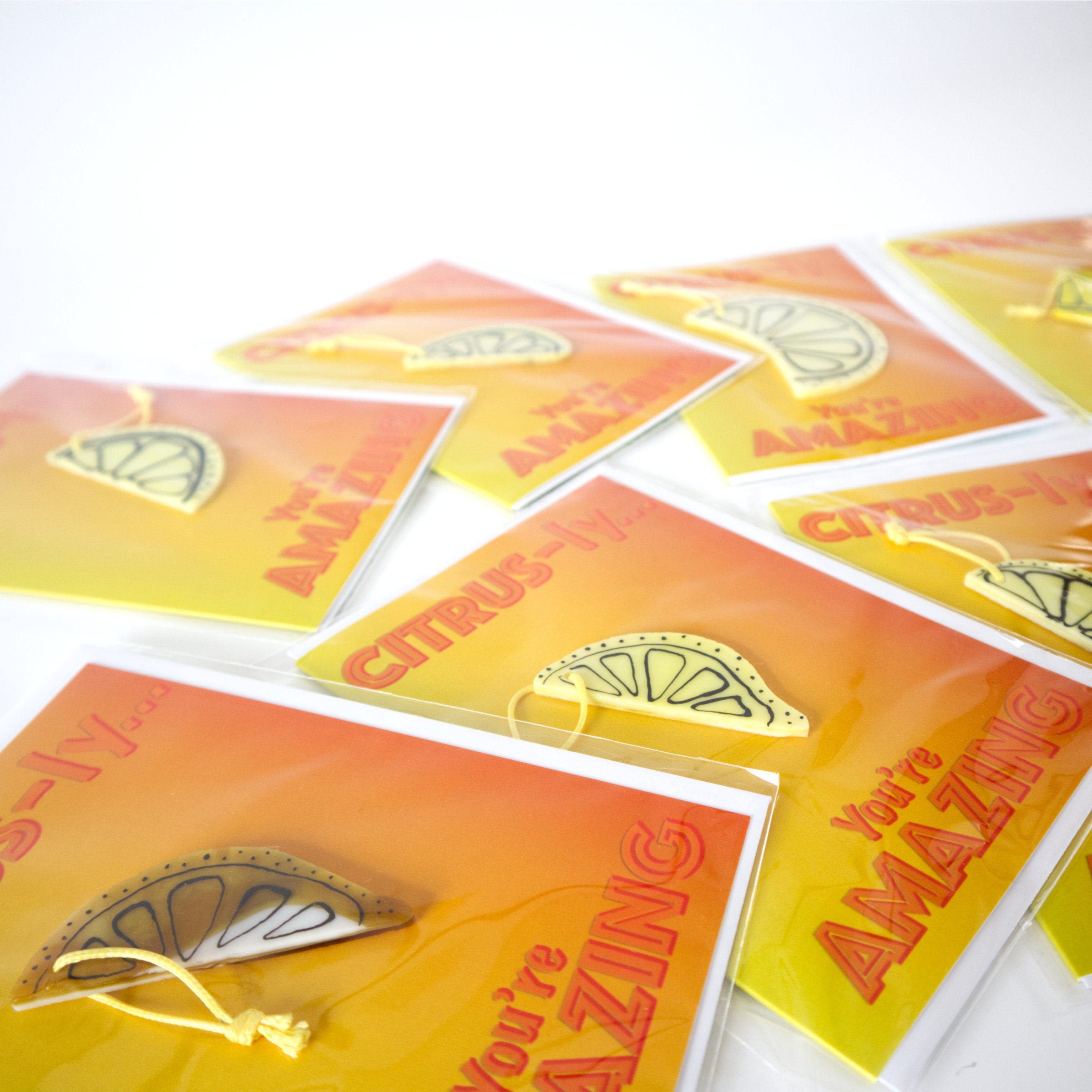 Citrus Slice Hand painted Glass Ornament (OPAQUE)