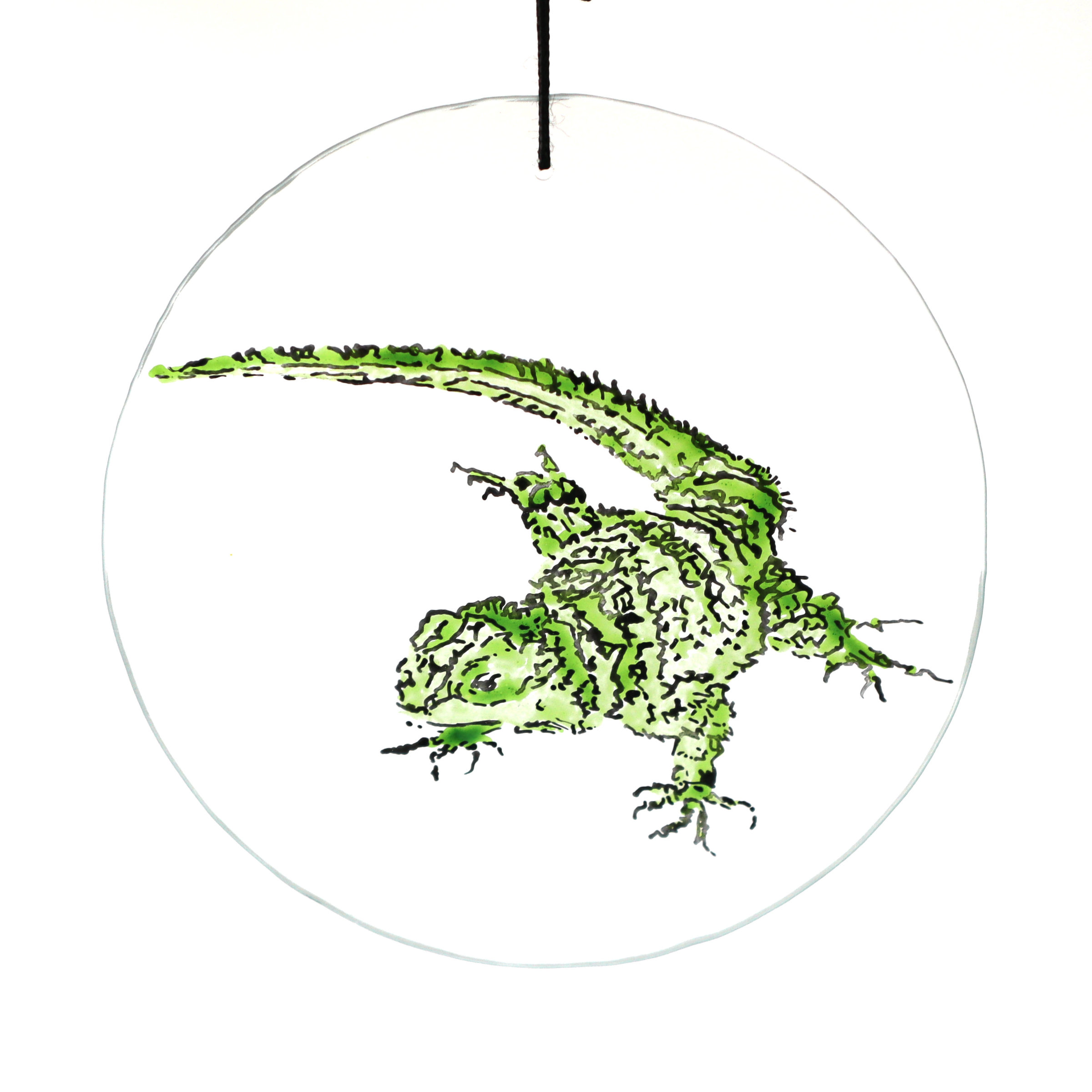 Hand-Painted Gecko Ornament