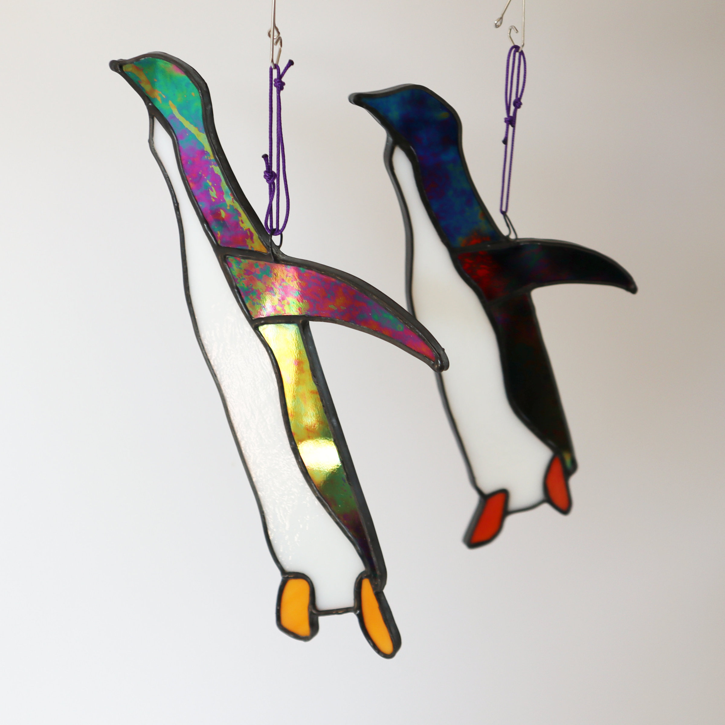 Stained Glass Penguins